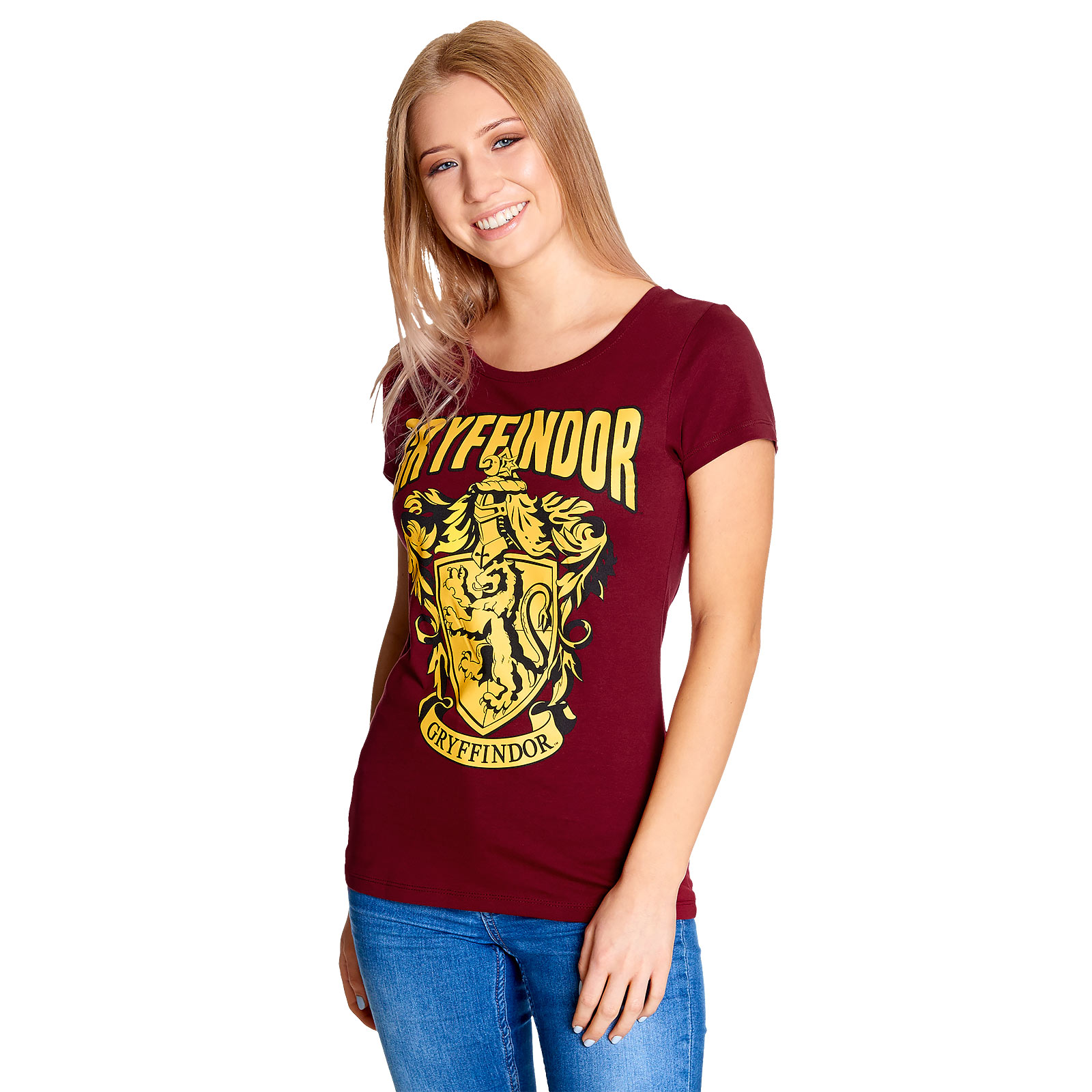 Harry Potter - Gryffindor Wappen T-Shirt Damen rot