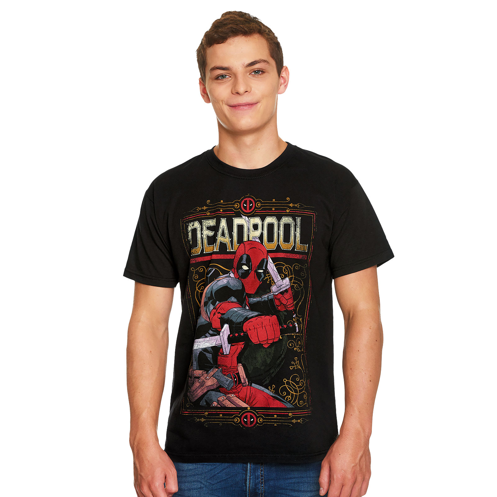 Deadpool - Ready to Fight T-Shirt schwarz