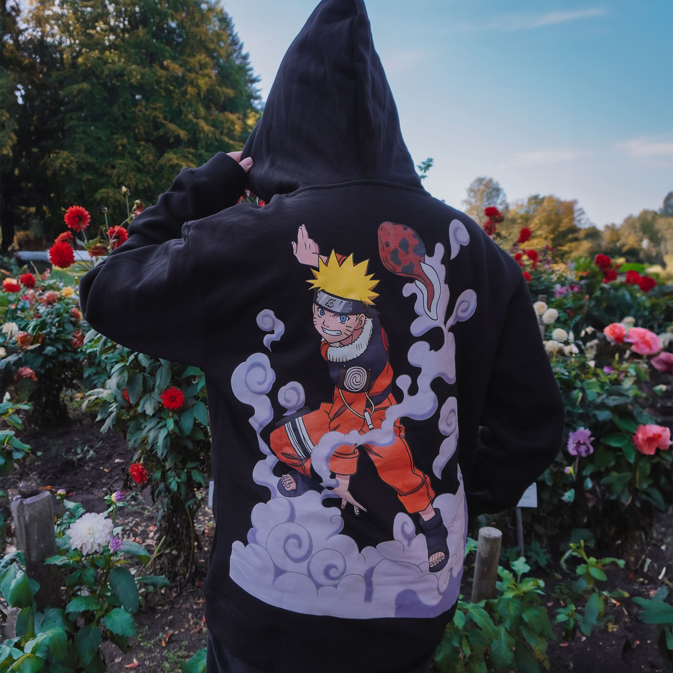 Naruto Oversize Hoodie schwarz