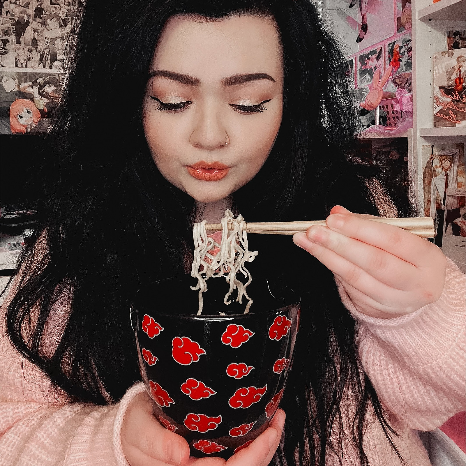 Naruto - Akatsuki Ramen Bowl with Chopsticks