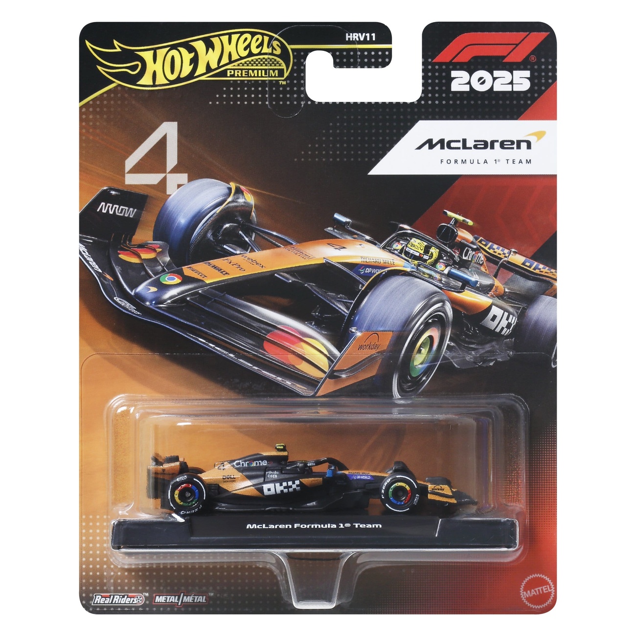 Formule 1 Hot Wheels véhicule Premium Die-Cast 1:64 Team McLaren : Pilote 2