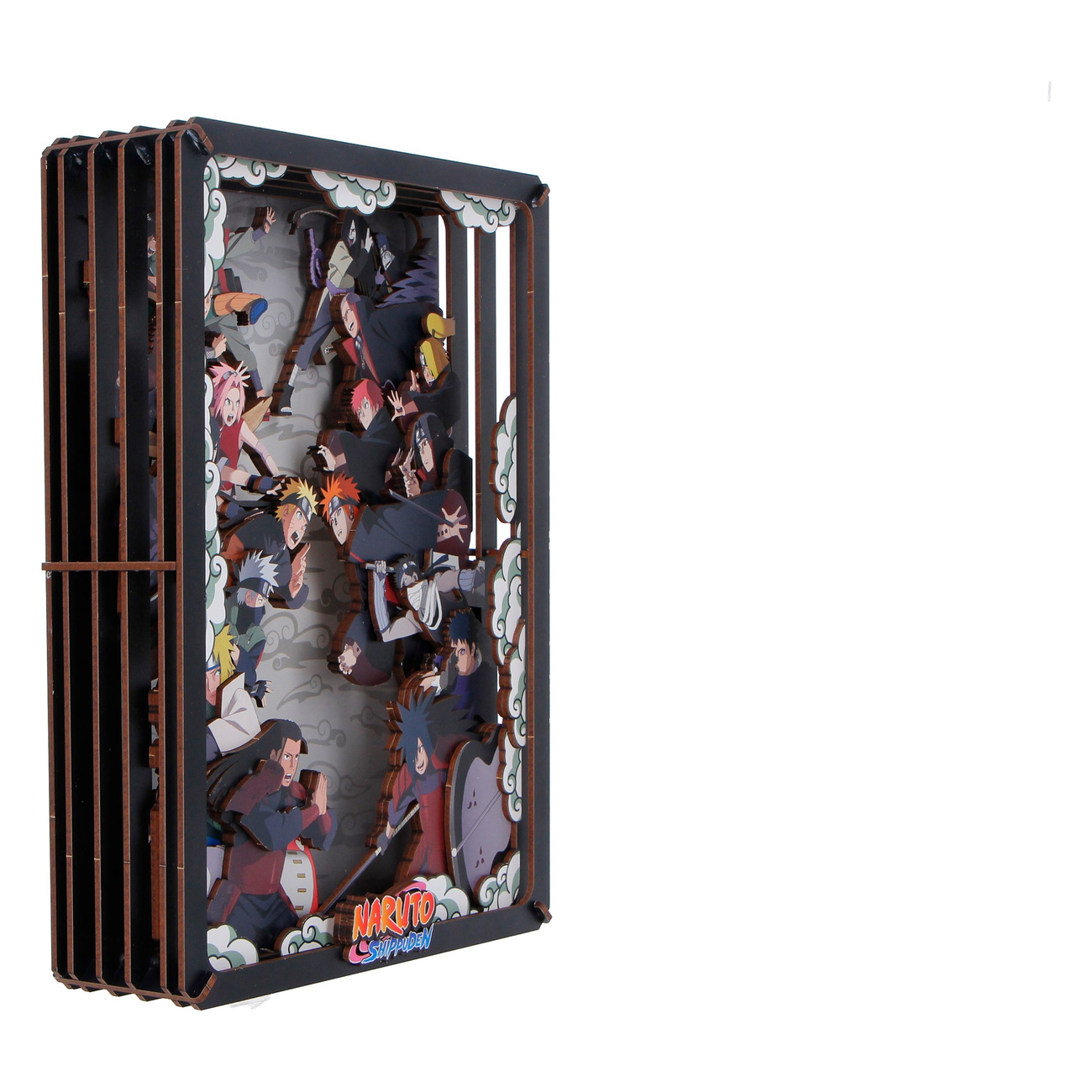 Naruto - Combat Wooden Theatre 3D Bilderrahmen
