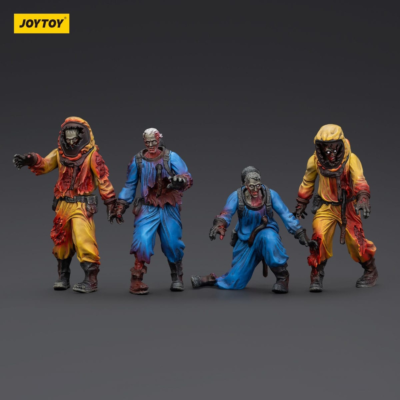 Zombie Dark Source Actionfigurer 4-pack Biochemical Lab Team 8 cm