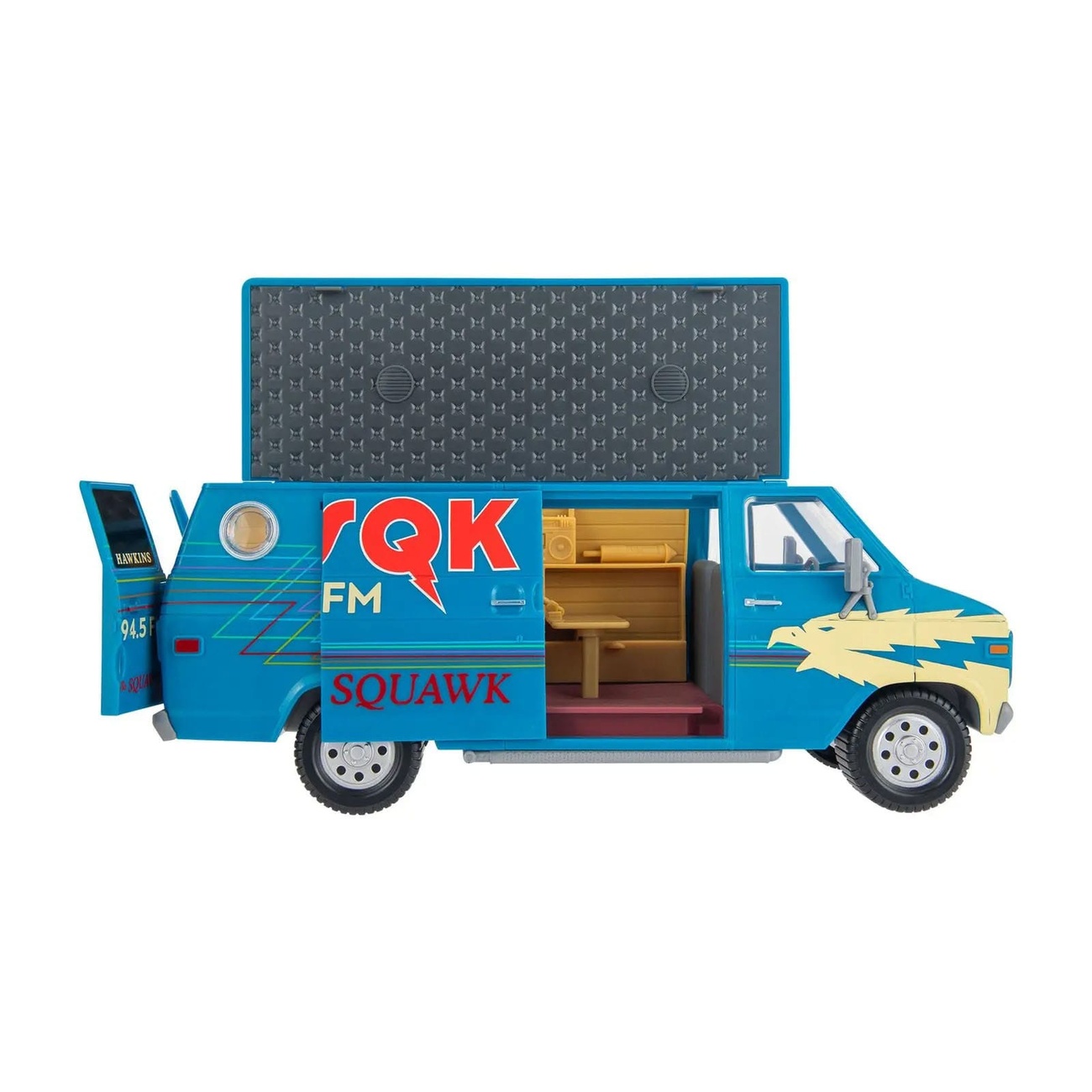 Stranger Things World Of Figure & Vehicle The Squawk Van Playset with Steve