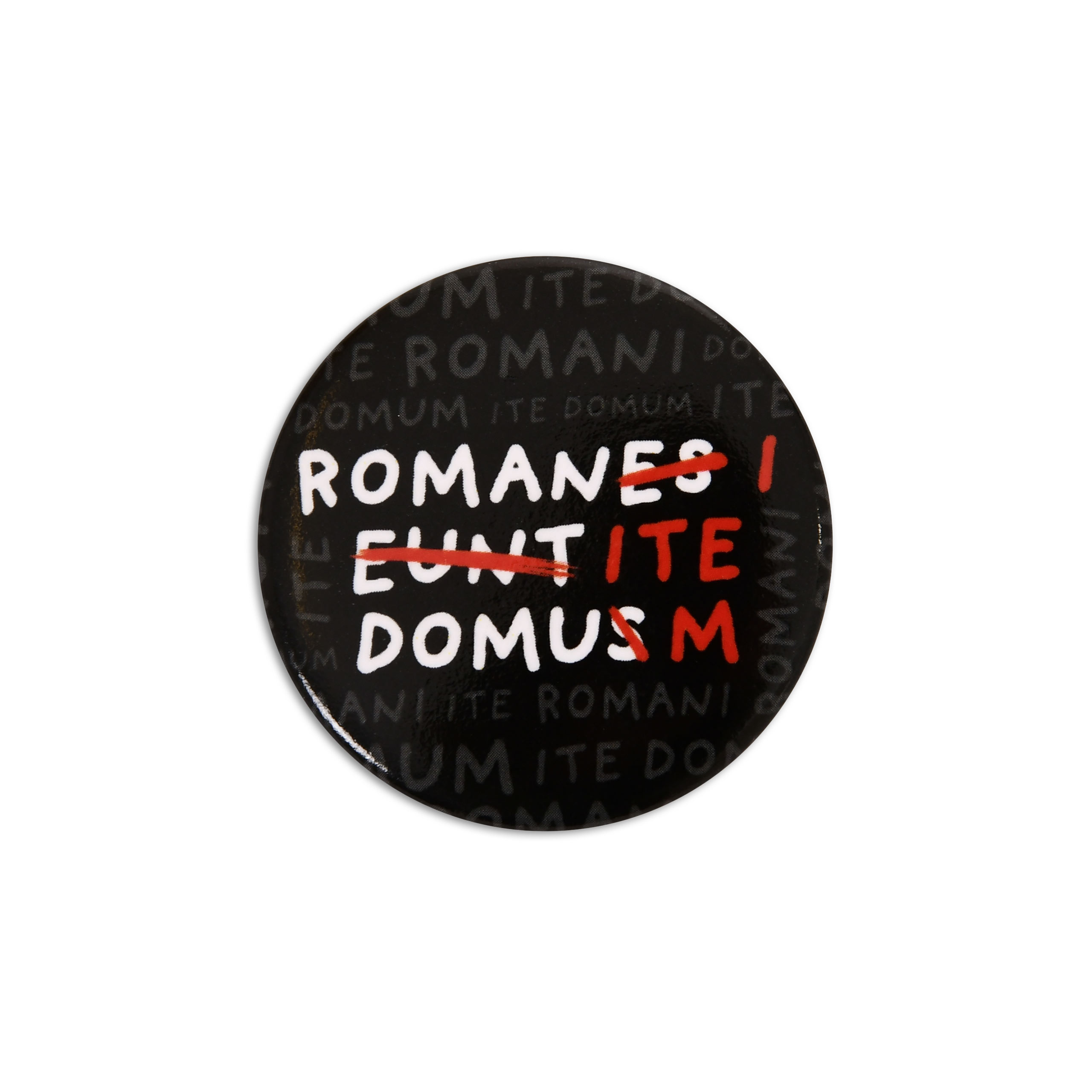 Romani Ite Domum Button for Monty Python Fans