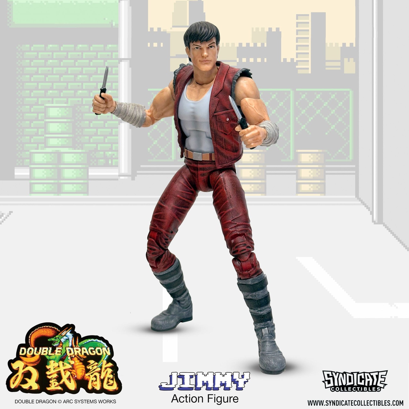 Double Dragon Figura de Acción Deluxe 1/12 Jimmy 18 cm