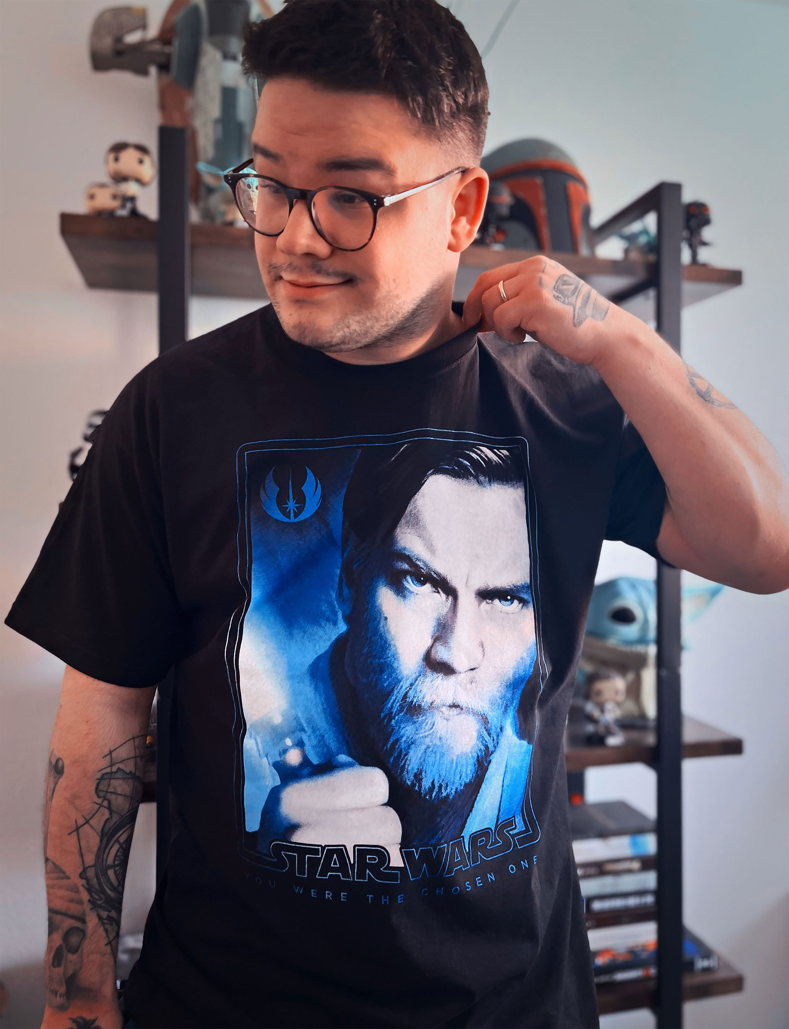 Star Wars - Obi-Wan Kenobi Poster T-Shirt schwarz