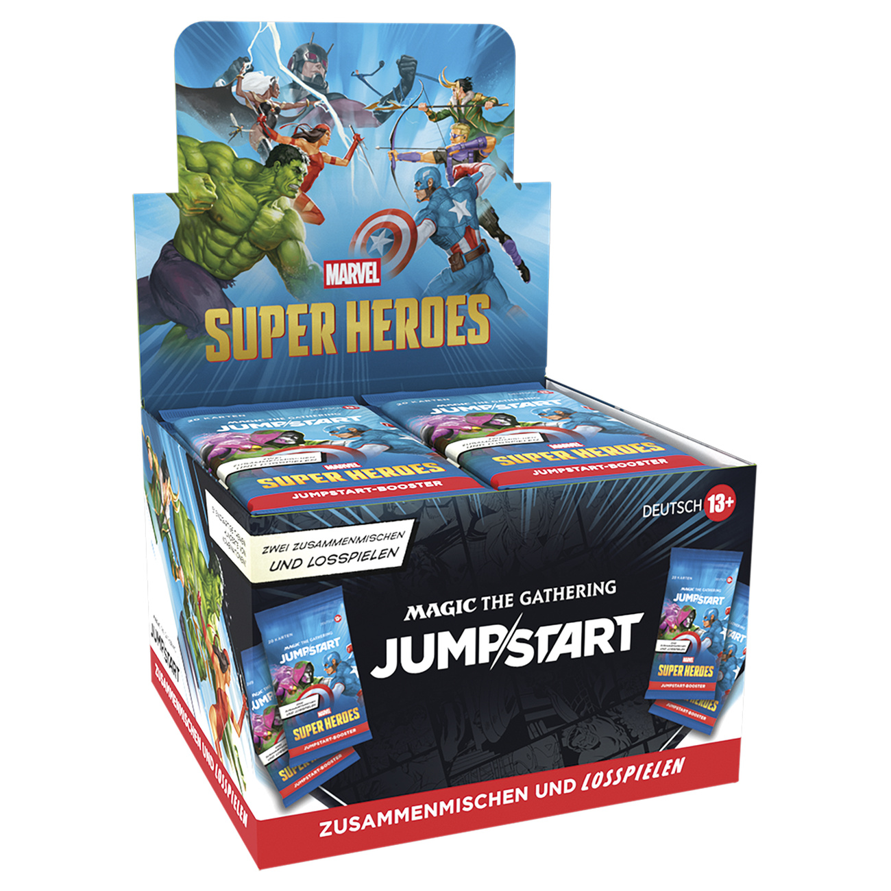Marvel Super Heroes Jumpstart Booster wersja niemiecka – Display Magic: The Gathering