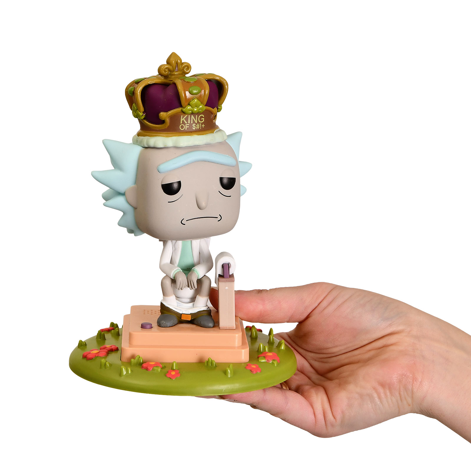 Rick and Morty - Koning Rick met geluid Funko Pop Figurine 17 cm