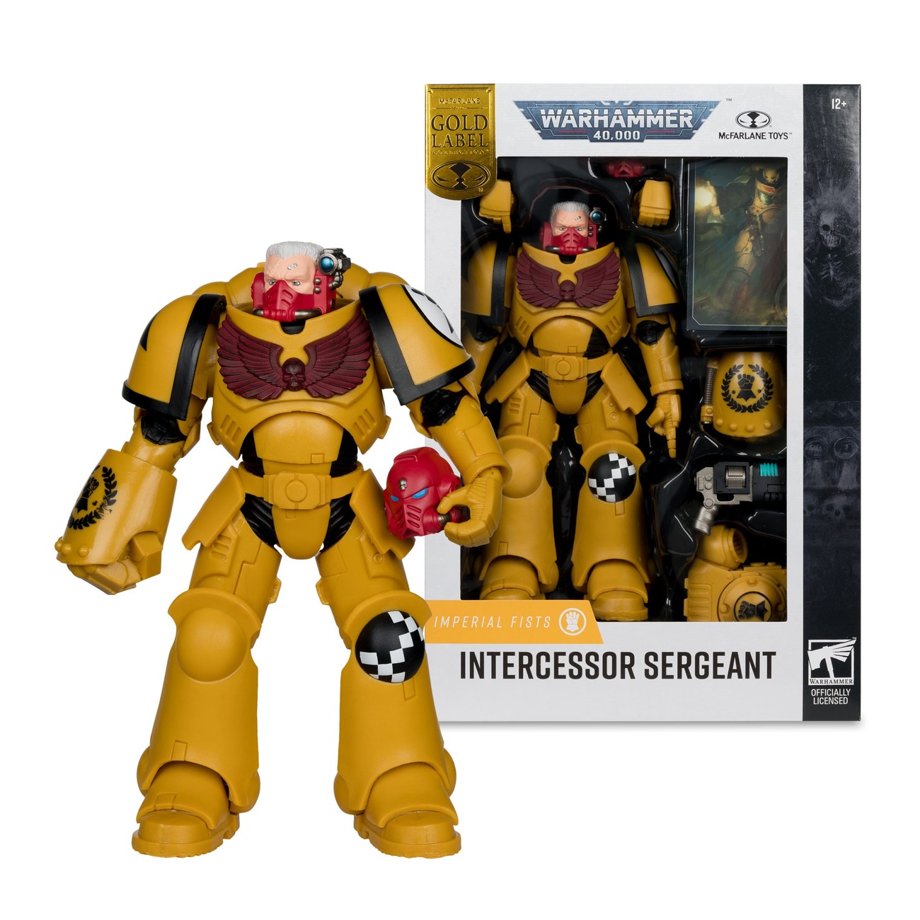 Warhammer 40k - Intercessor Sergeant (Imperial Fist) (Gold Label) action figure 18 cm