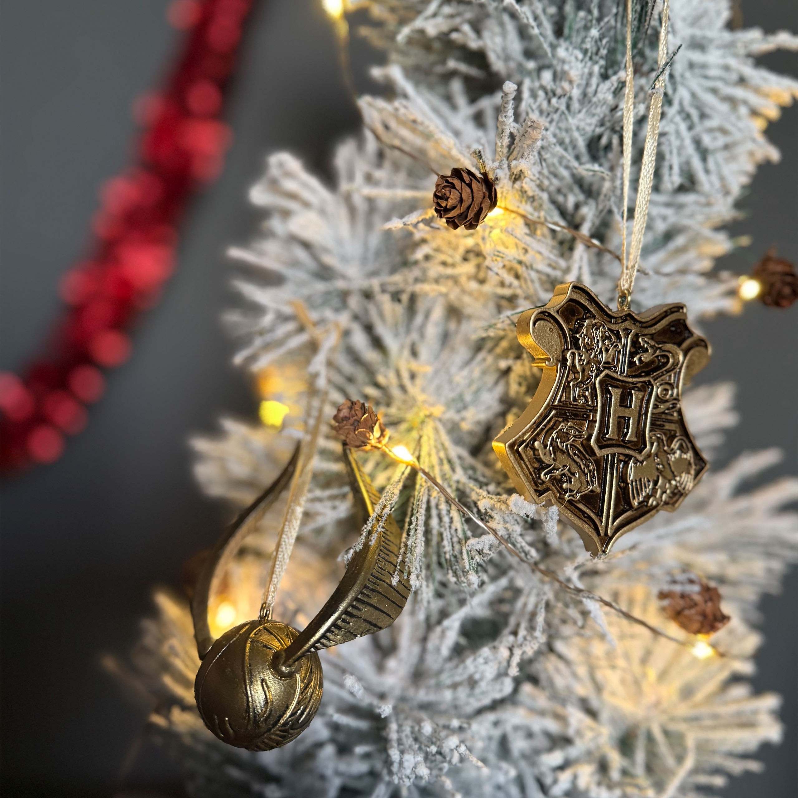 Harry Potter - Adornos Navideños de Hogwarts Set de 3