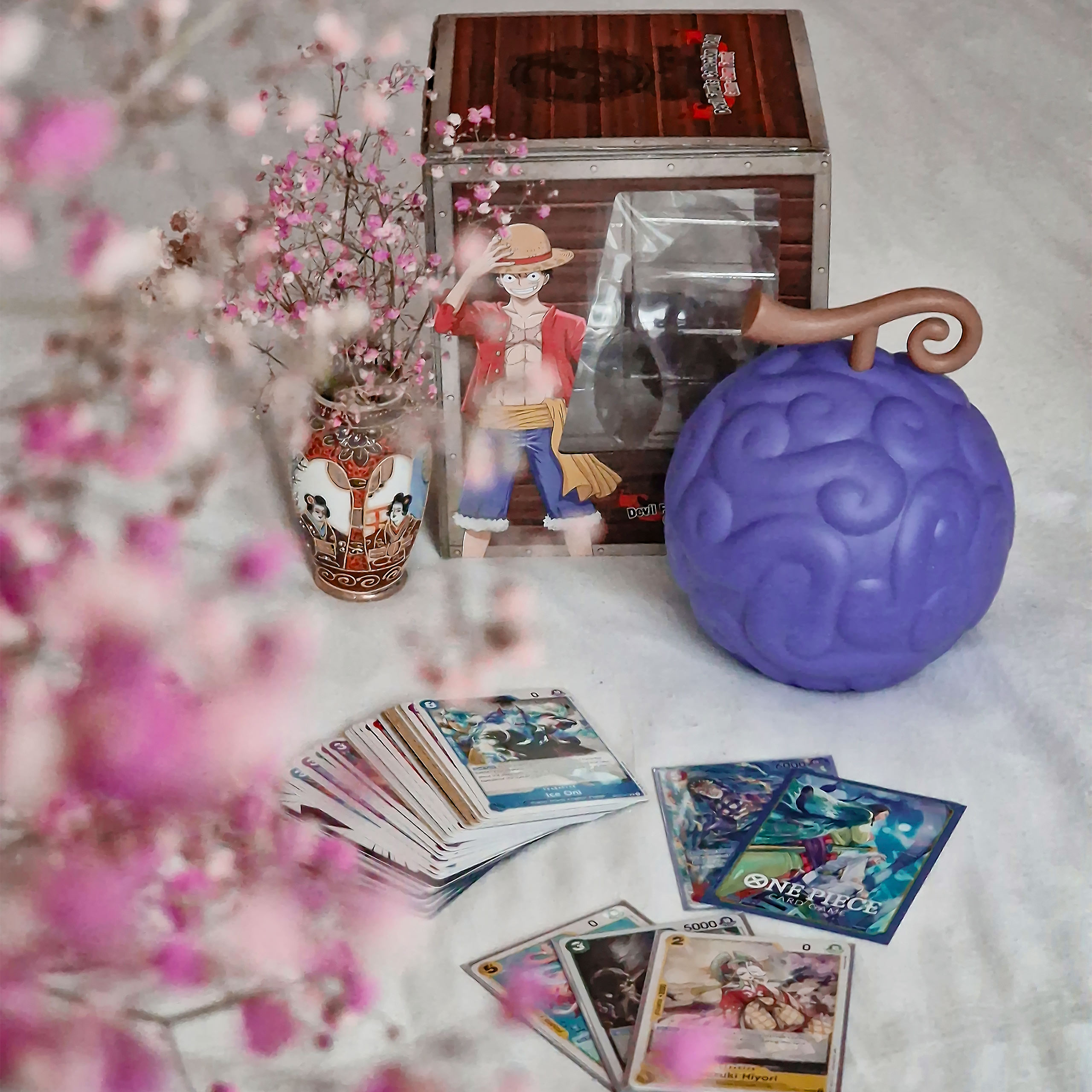 One Piece Card Game - Boîte de cartes à collectionner Gomu Gomu Devil Fruit