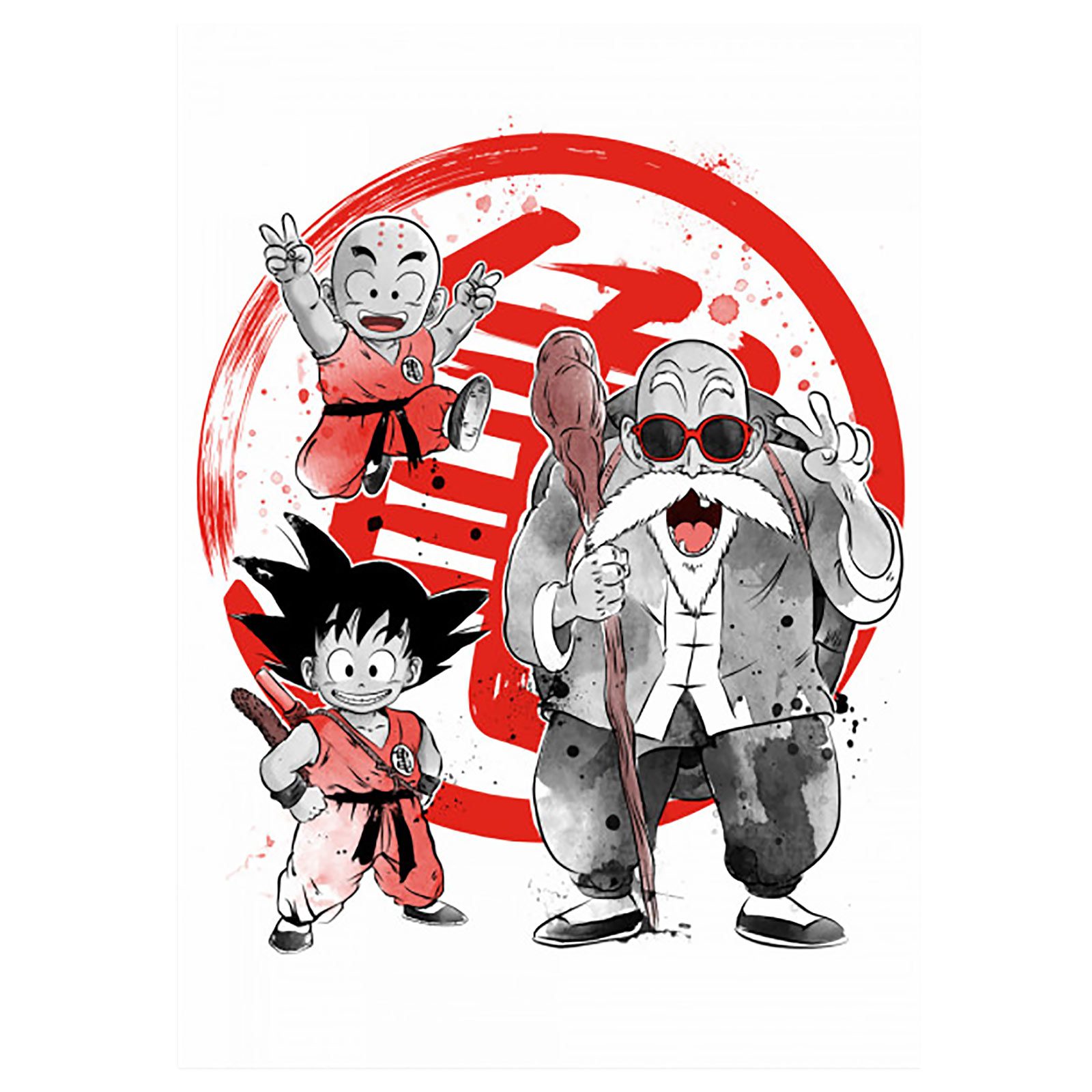 Poster métallique Kame School pour les fans de Dragon Ball