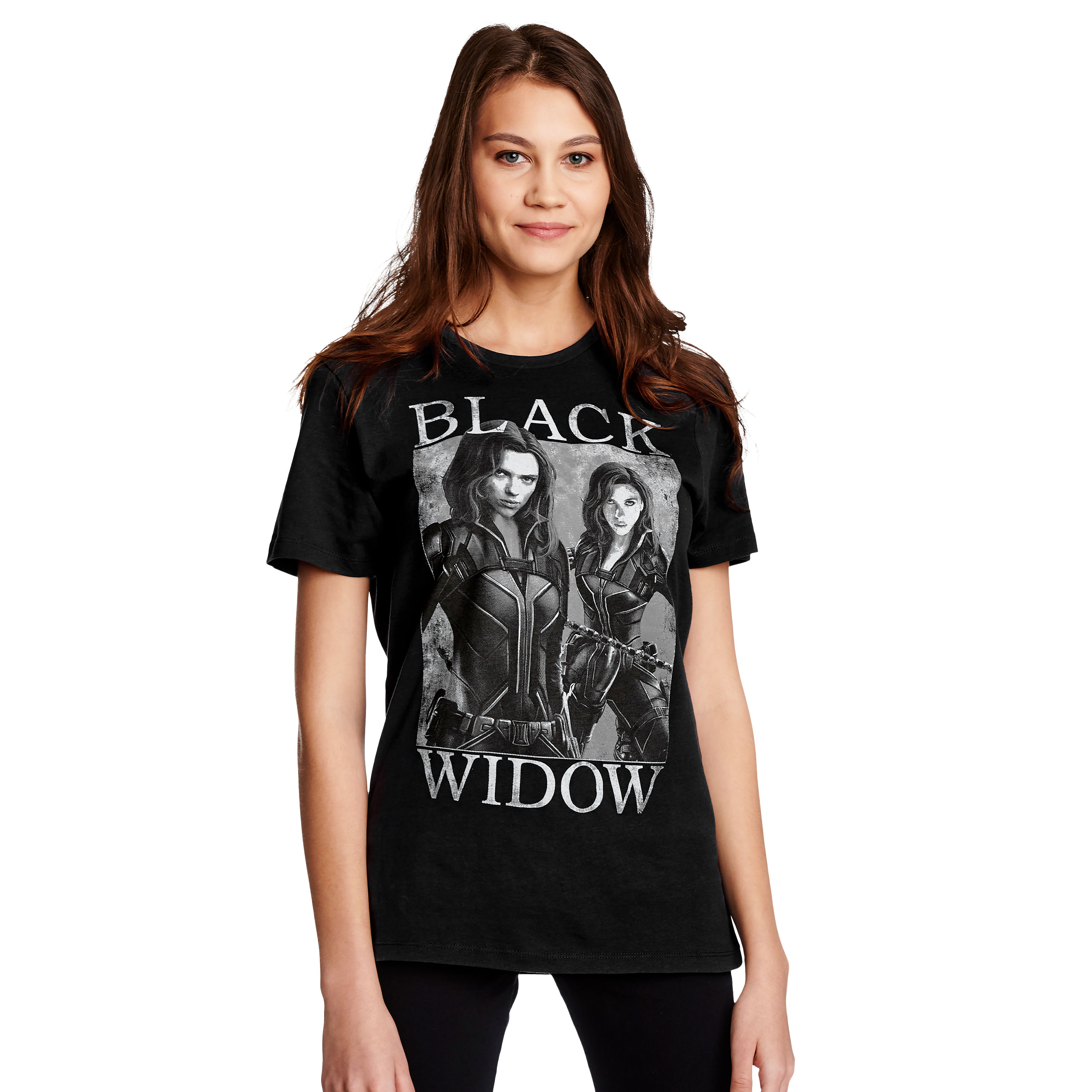 Black Widow - Poster T-Shirt schwarz