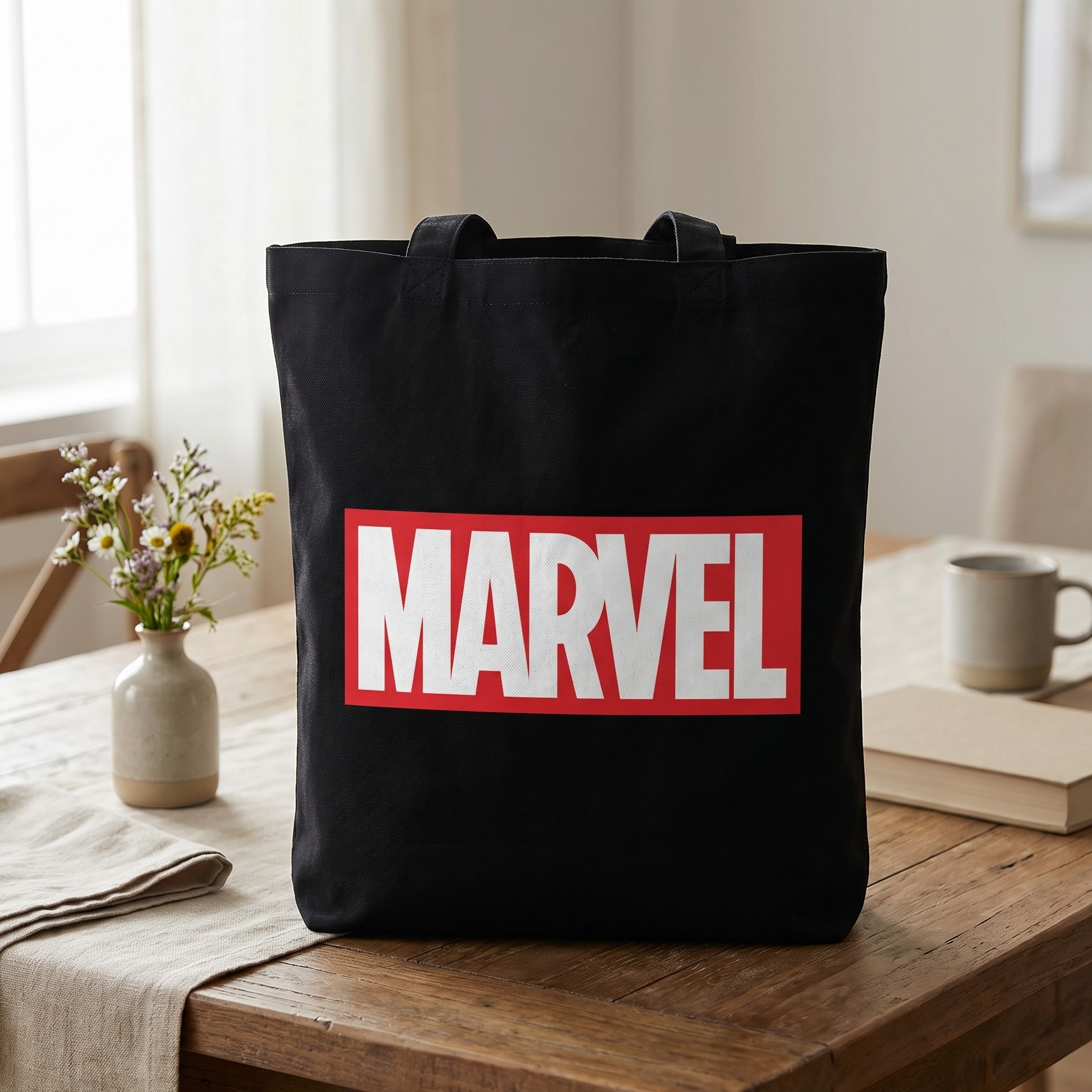 Marvel - Bolso de yute con logo