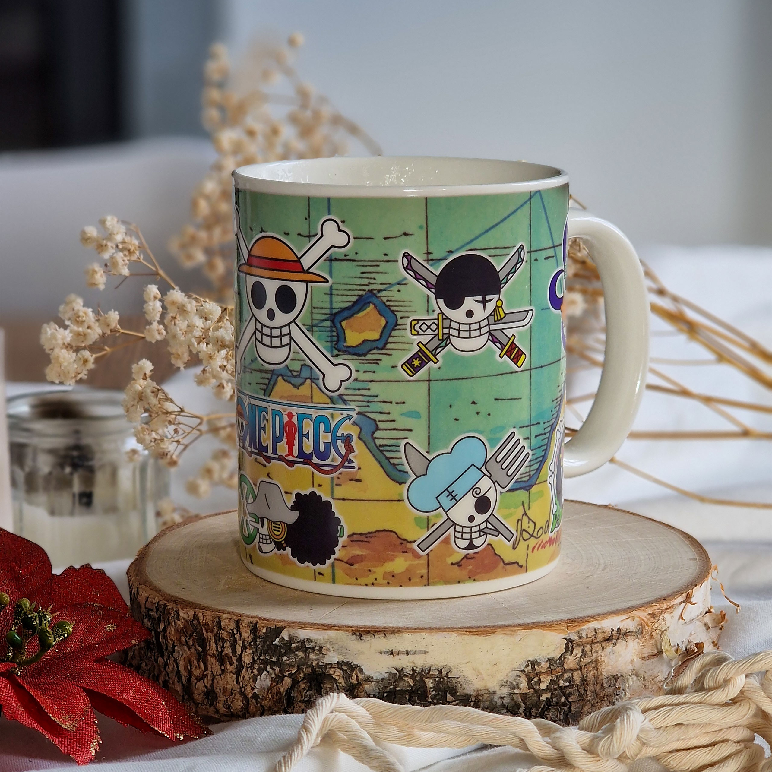 One Piece - South Blue Map Heat Changing Mug