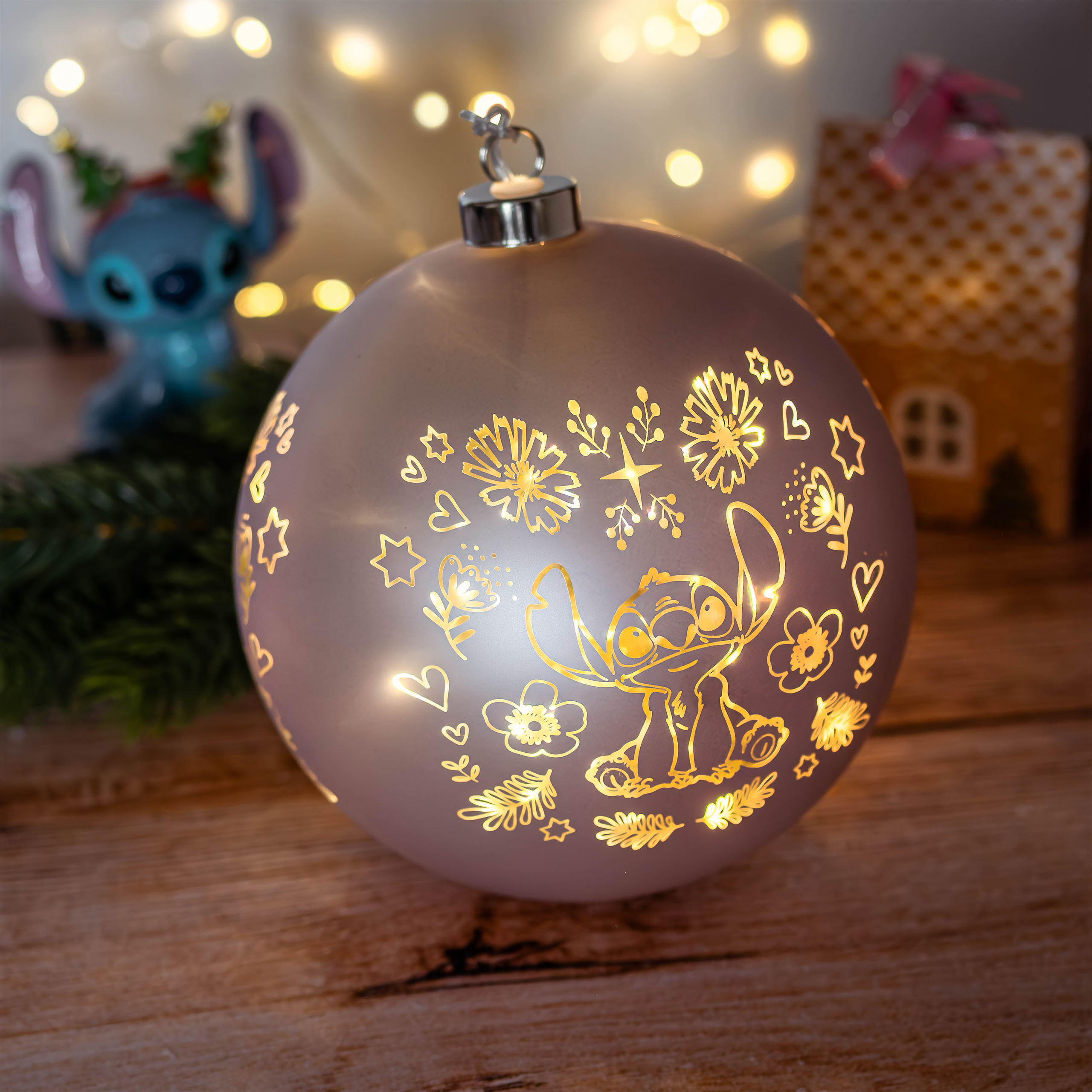 Palla di Natale luminosa Stitch - Lilo & Stitch