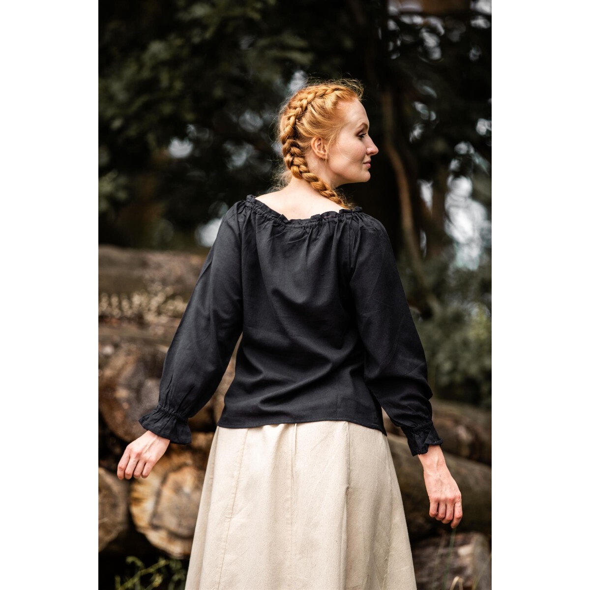 Blusa medieval Edith negra