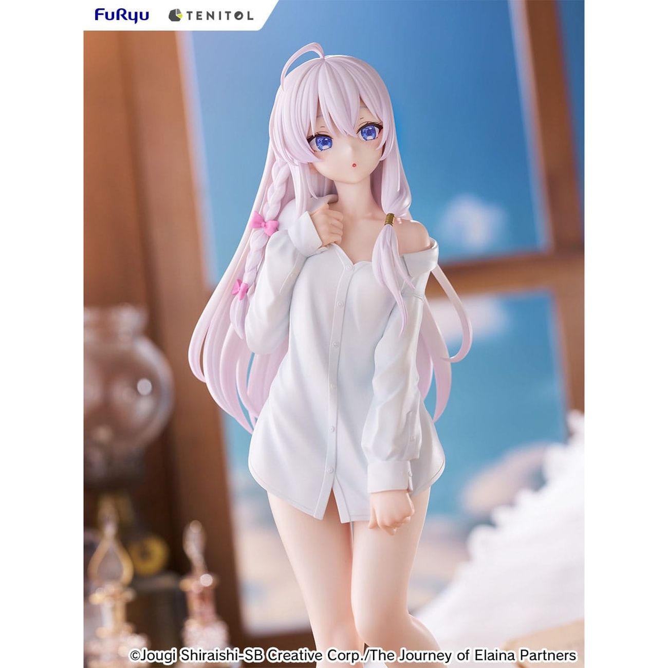 Wandering Witch: The Journey of Elaina Statua in PVC Tenitol Tall Elaina Shirt Ver. 30 cm
