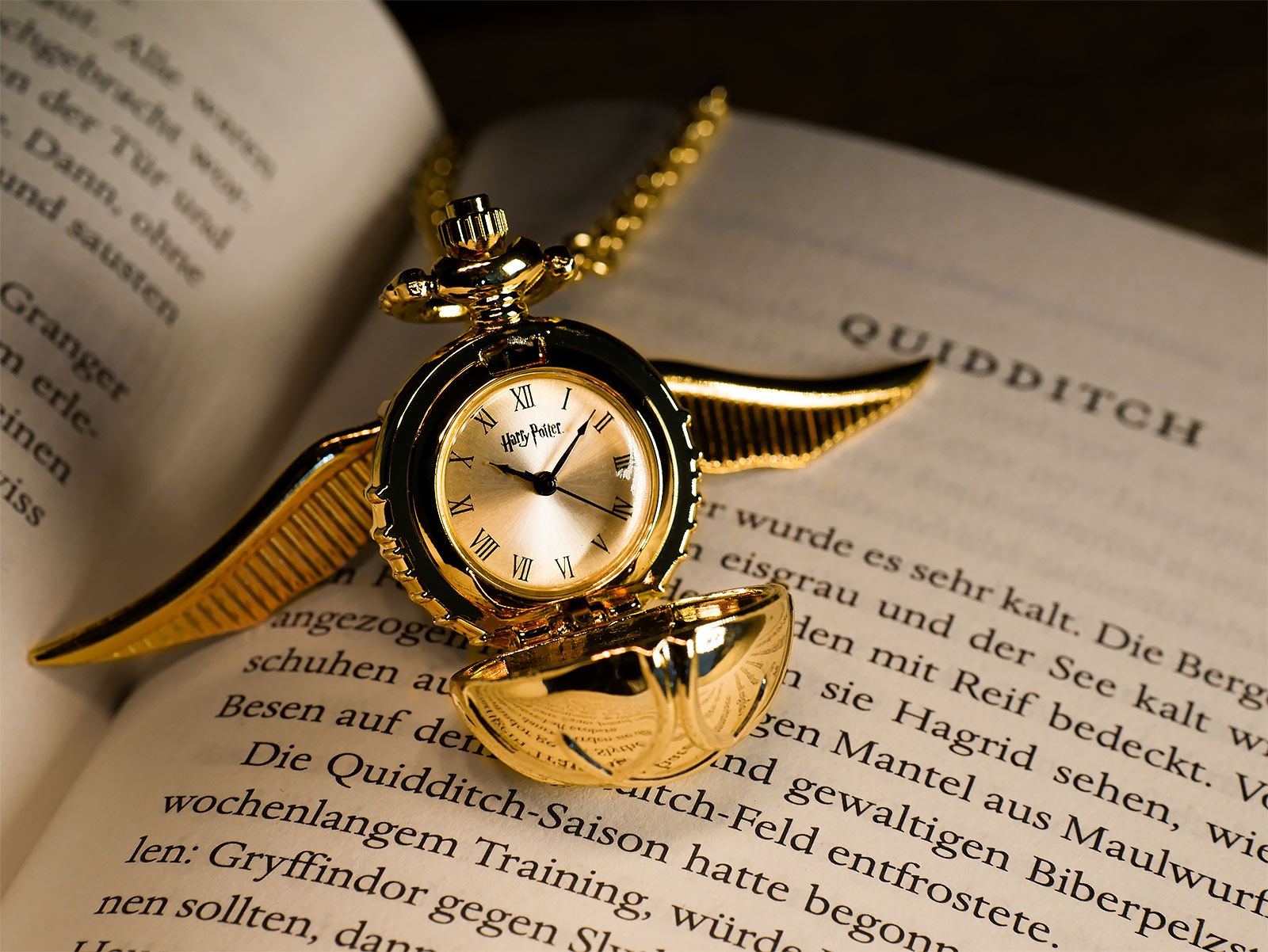 Harry Potter - Gouden Snaai Ketting met Horloge