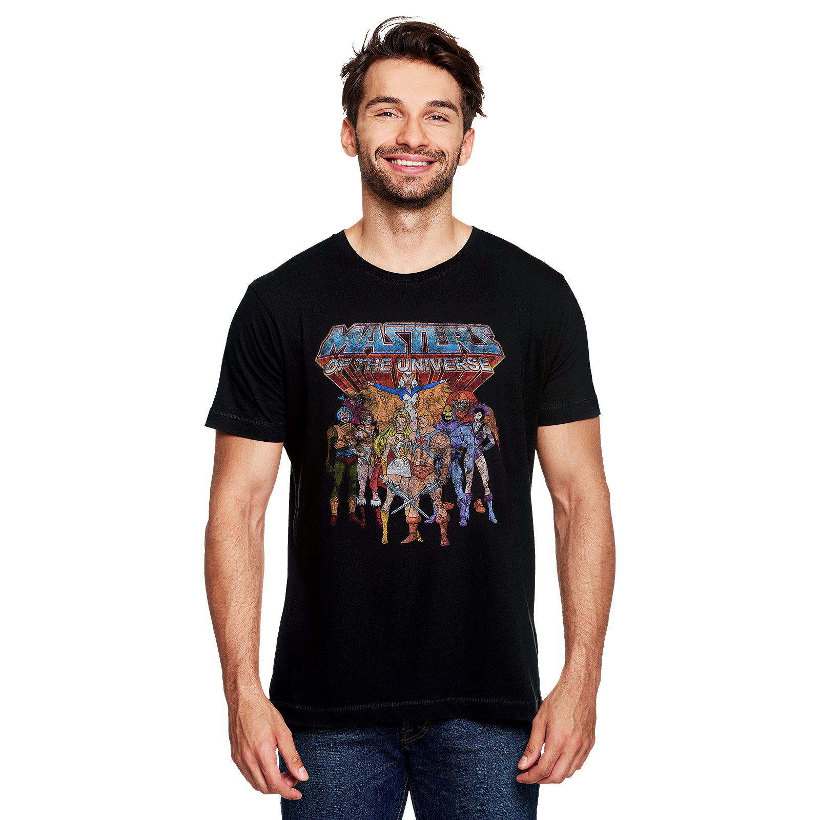 Masters of the Universe - Characters Distressed T-Shirt schwarz