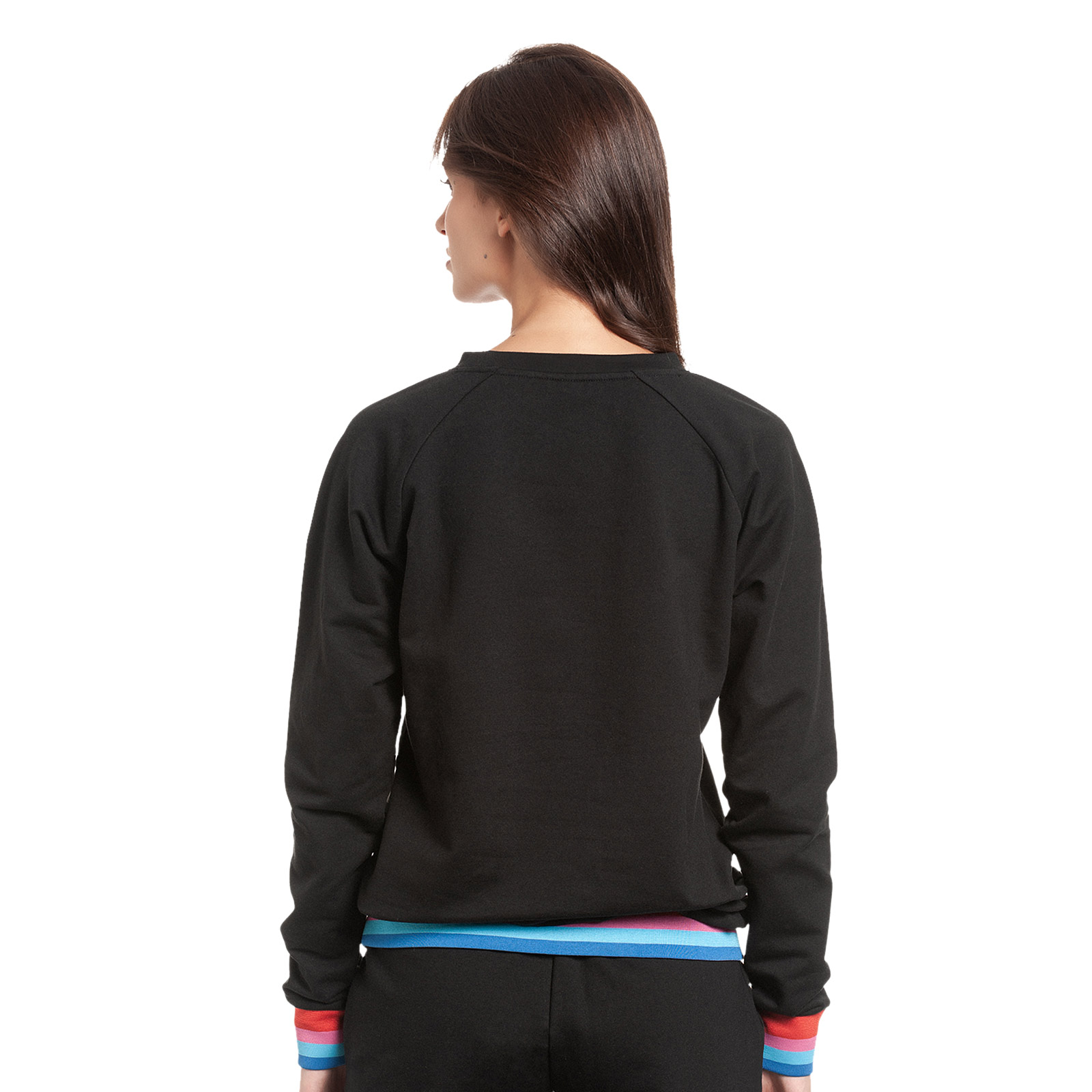 Lilo & Stitch - Rainbow Stitch Sweater Dames zwart