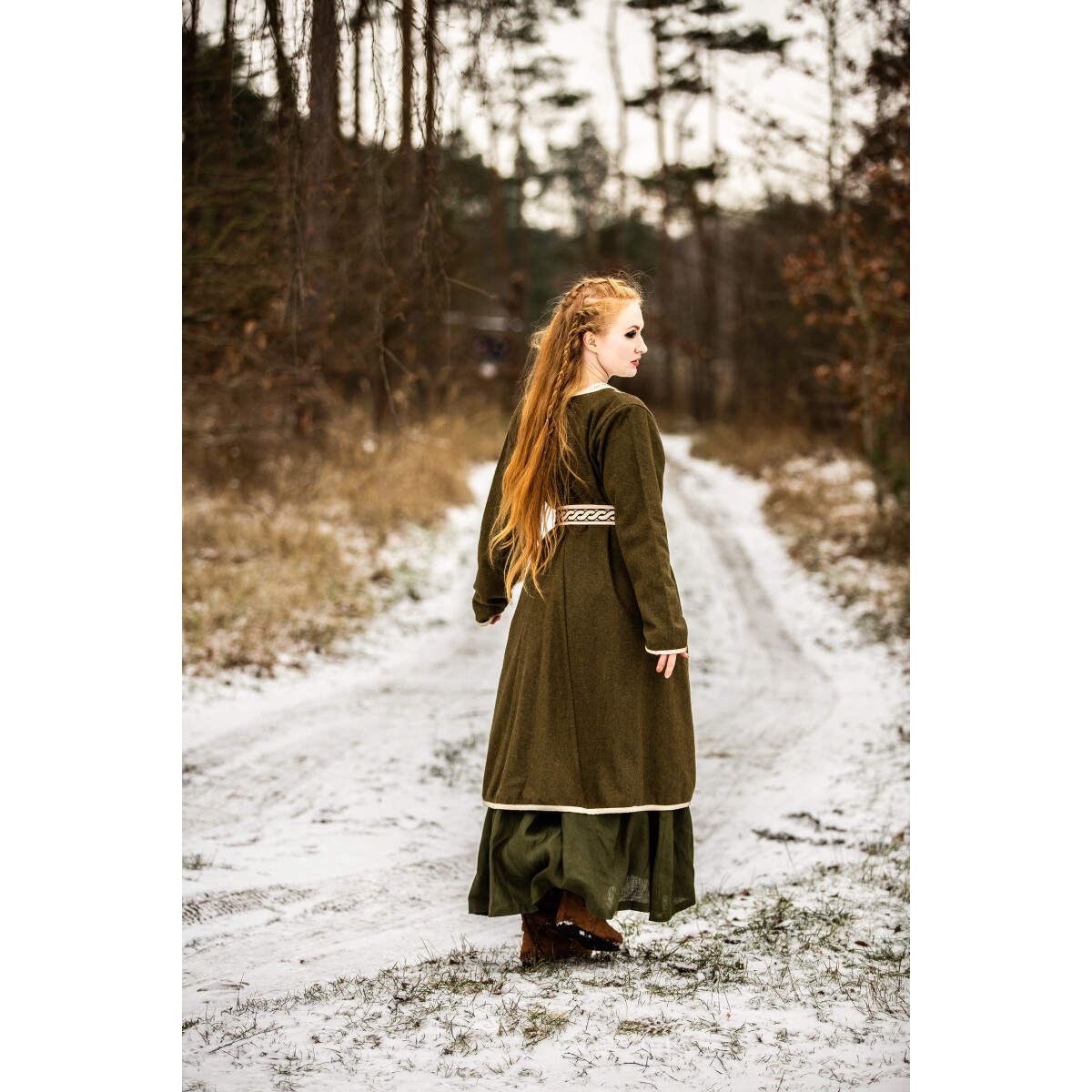 Medieval Birka Cloak Skadi green