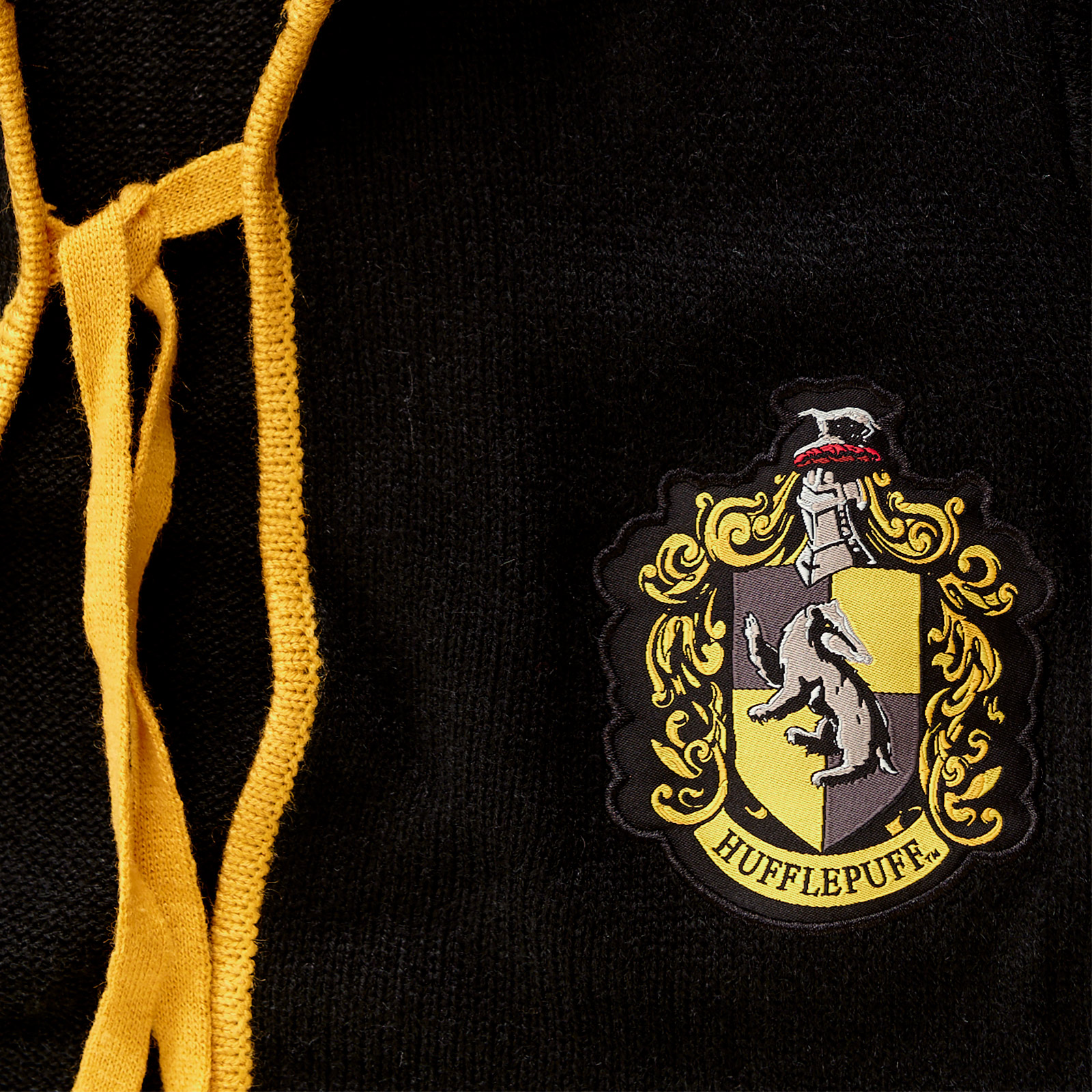 Harry Potter - Cape tricoté Hufflepuff