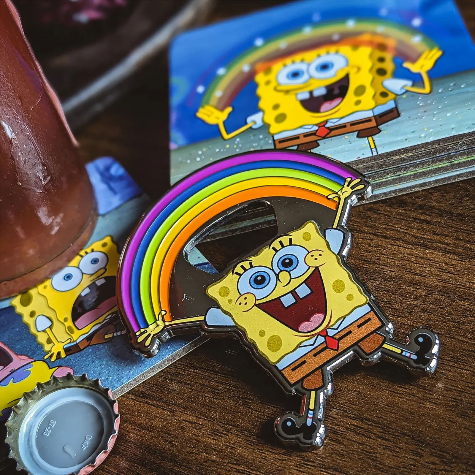 Spongebob - Ouvre-bouteille Arc-en-ciel