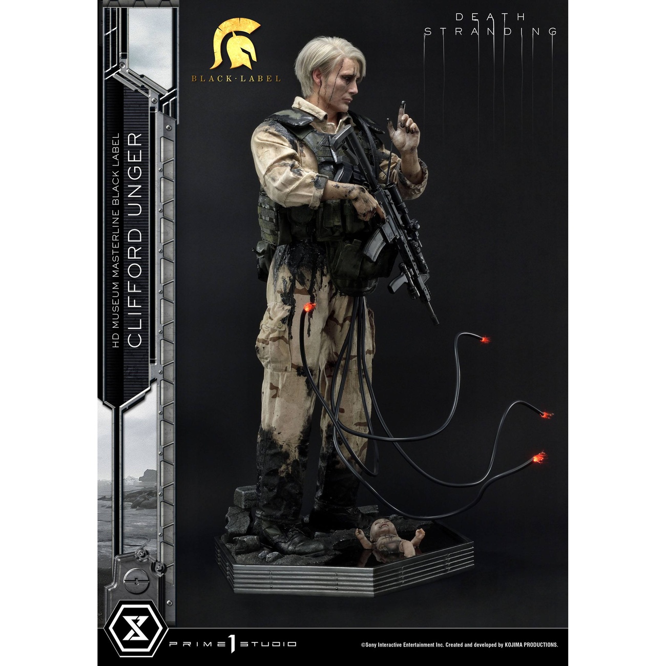 Death Stranding Statue 1/2 Clifford Unger Black Label 103 cm