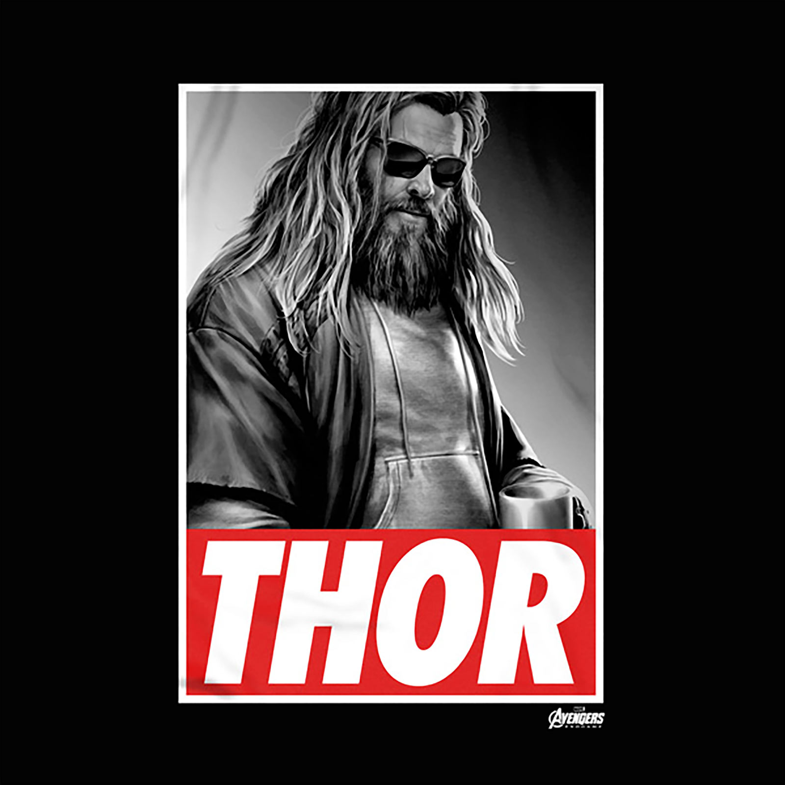 Avengers - Casual Thor T-Shirt Zwart