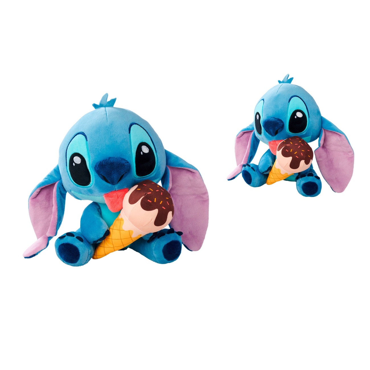 Lilo & Stitch plyschfigur Stitch med glass 25 cm