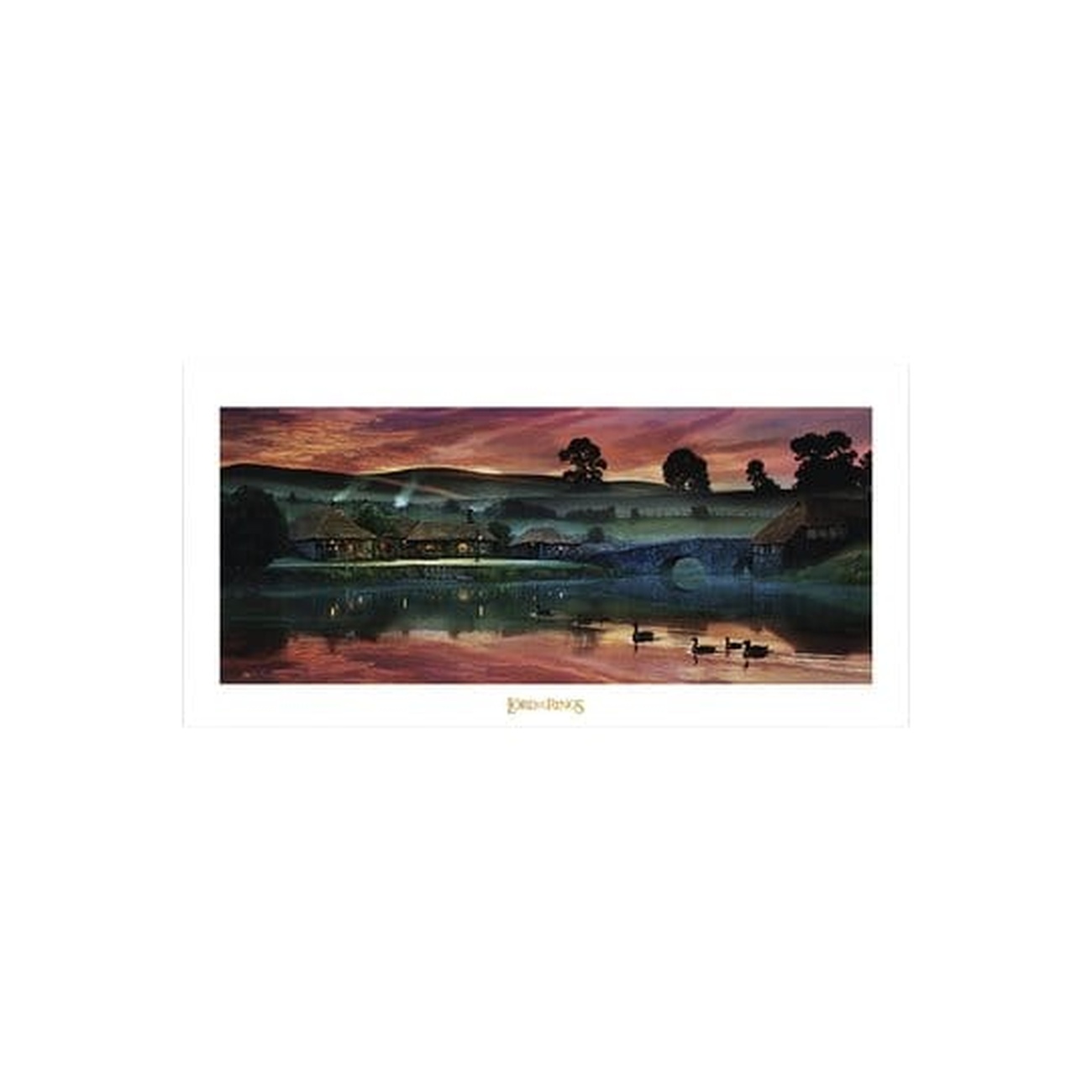 Le Seigneur des Anneaux - Art print L’Auberge du Dragon Vert