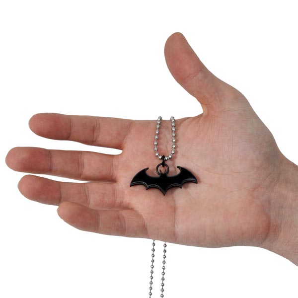 Batman - Bat Pendant Black on Chain