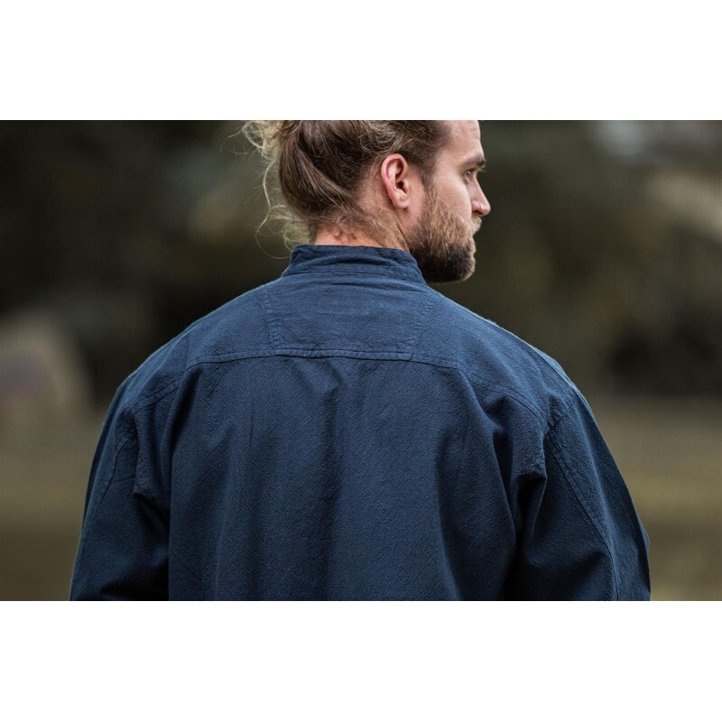 Camicia medievale Ansbert blu