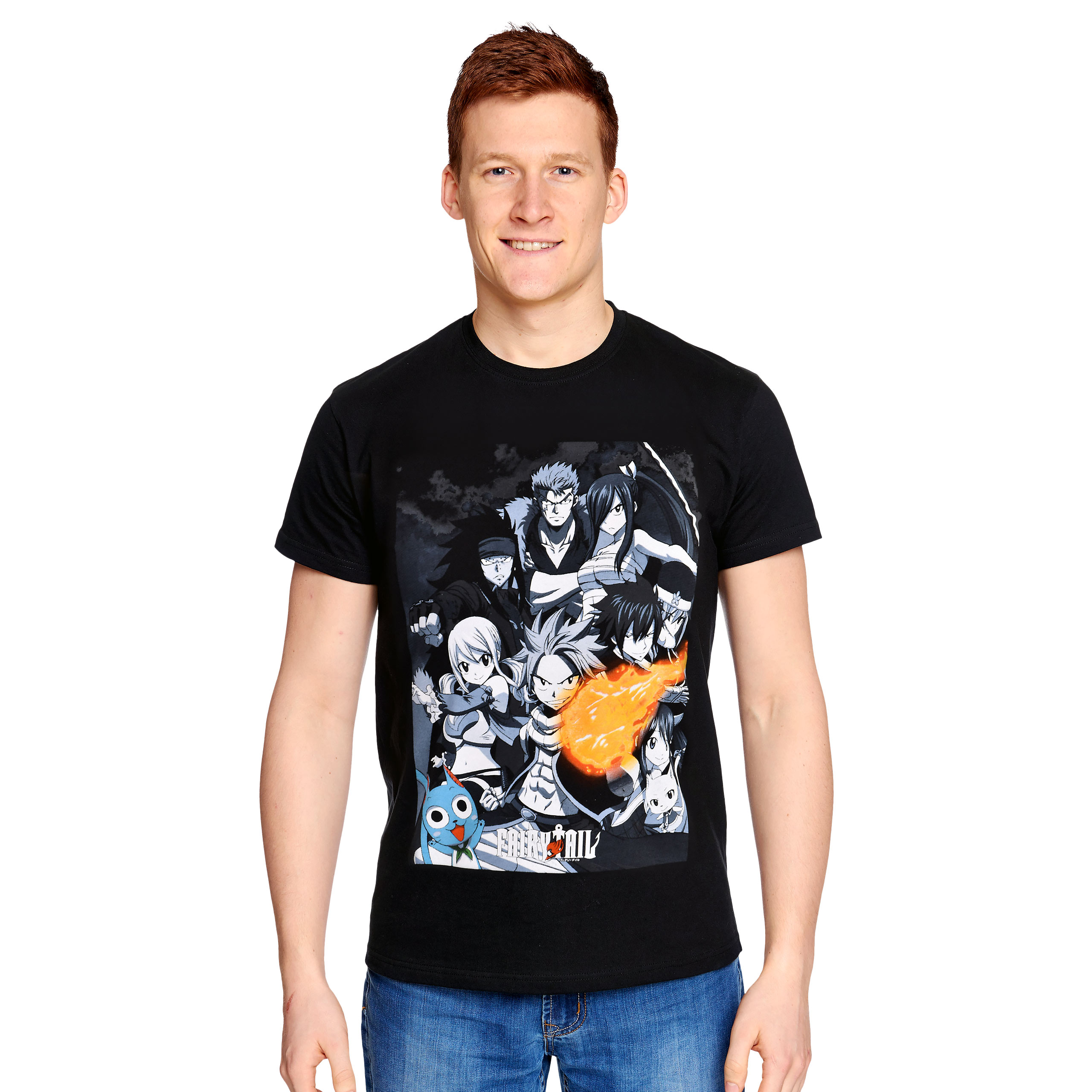 Fairy Tail - Team Attack T-Shirt schwarz