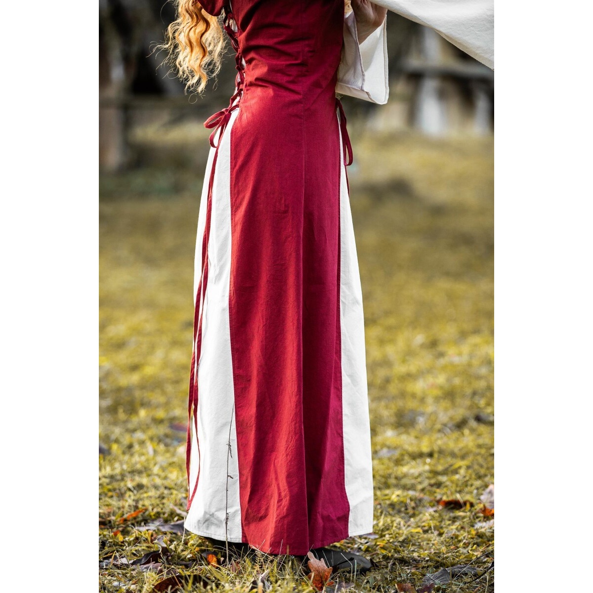 Medieval Dress Genefe red-beige
