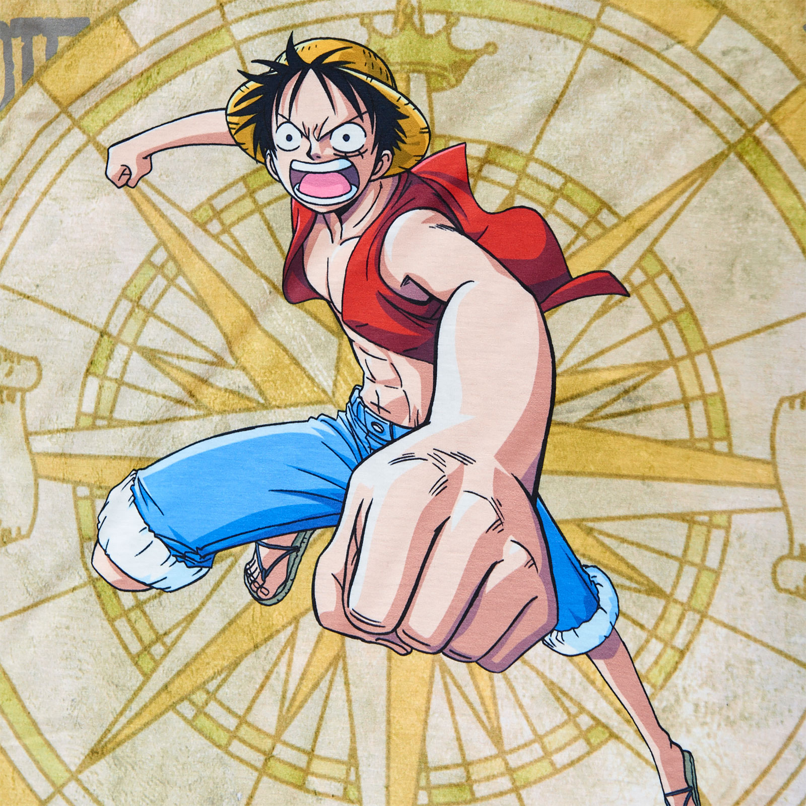 One Piece - T-shirt Luffy pour femmes coupe décontractée