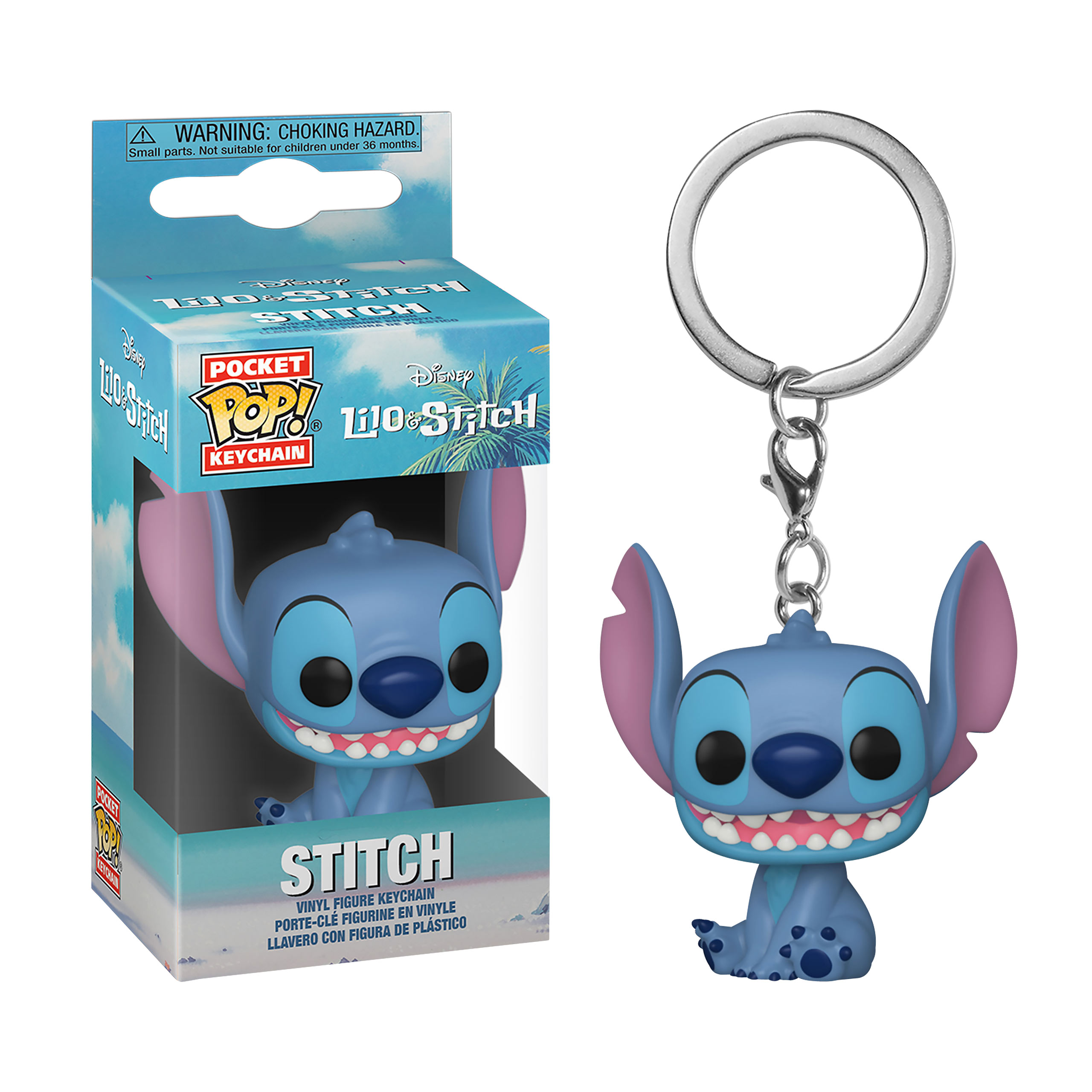 Lilo & Stitch - Glimlachende Stitch Funko Pop Sleutelhanger