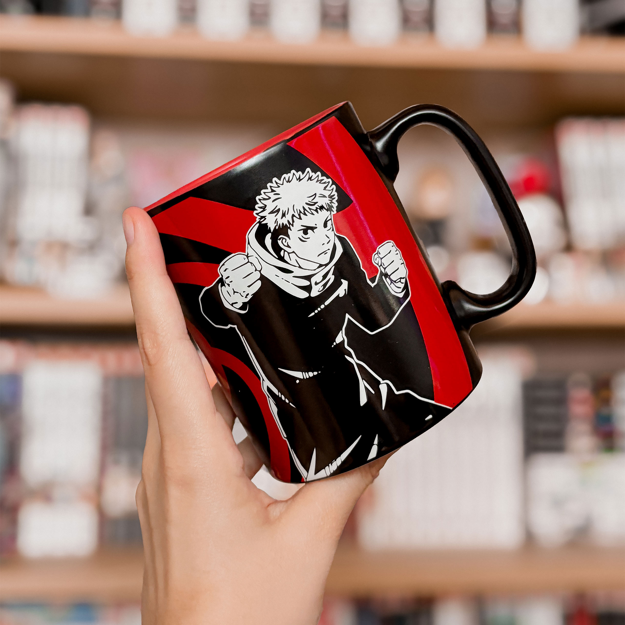 Jujutsu Kaisen - Taza en blanco y negro del grupo