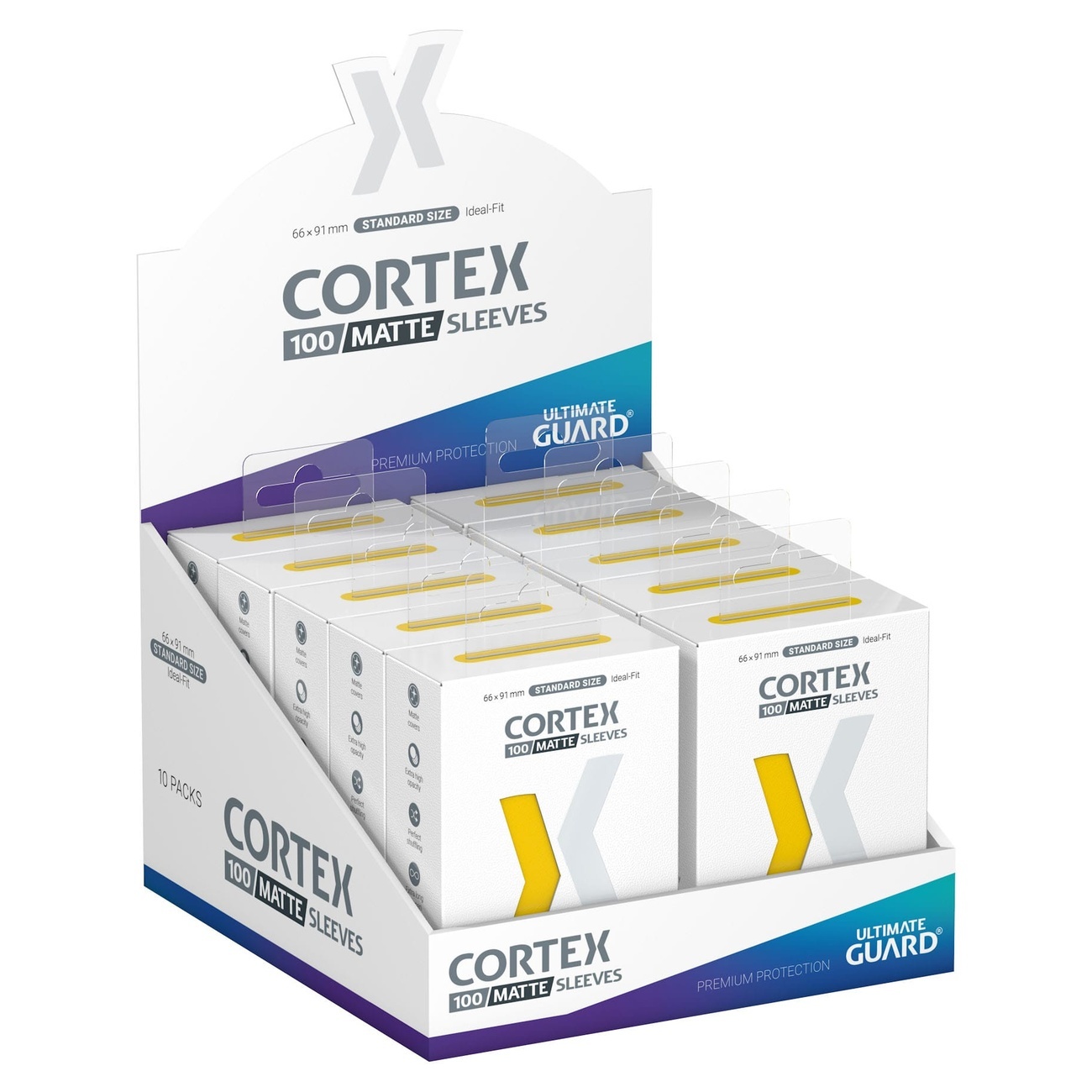 Ultimate Guard Cortex Sleeves Matte Standard Size (100) - Yellow