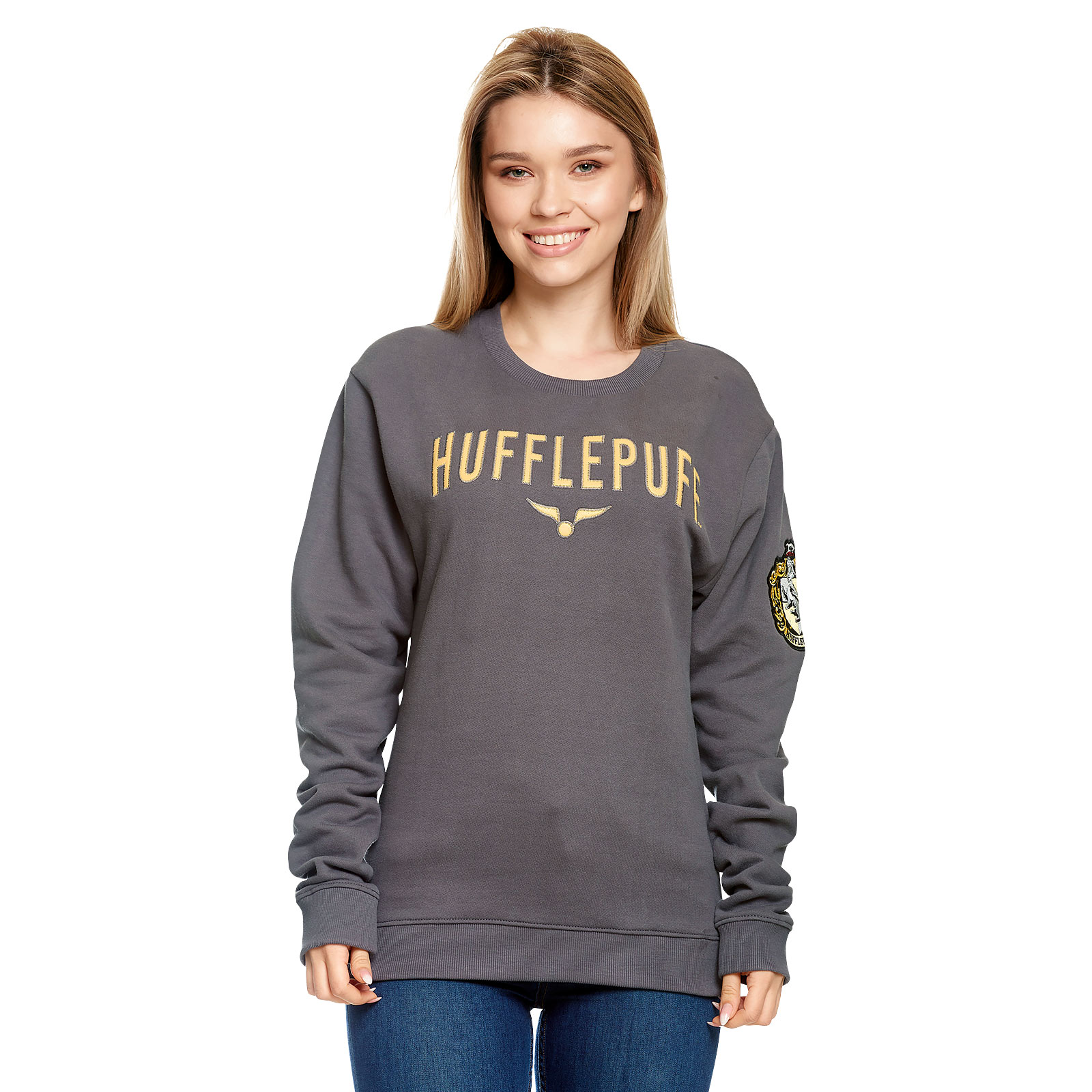 Harry Potter - Team Hufflepuff Sweater grijs