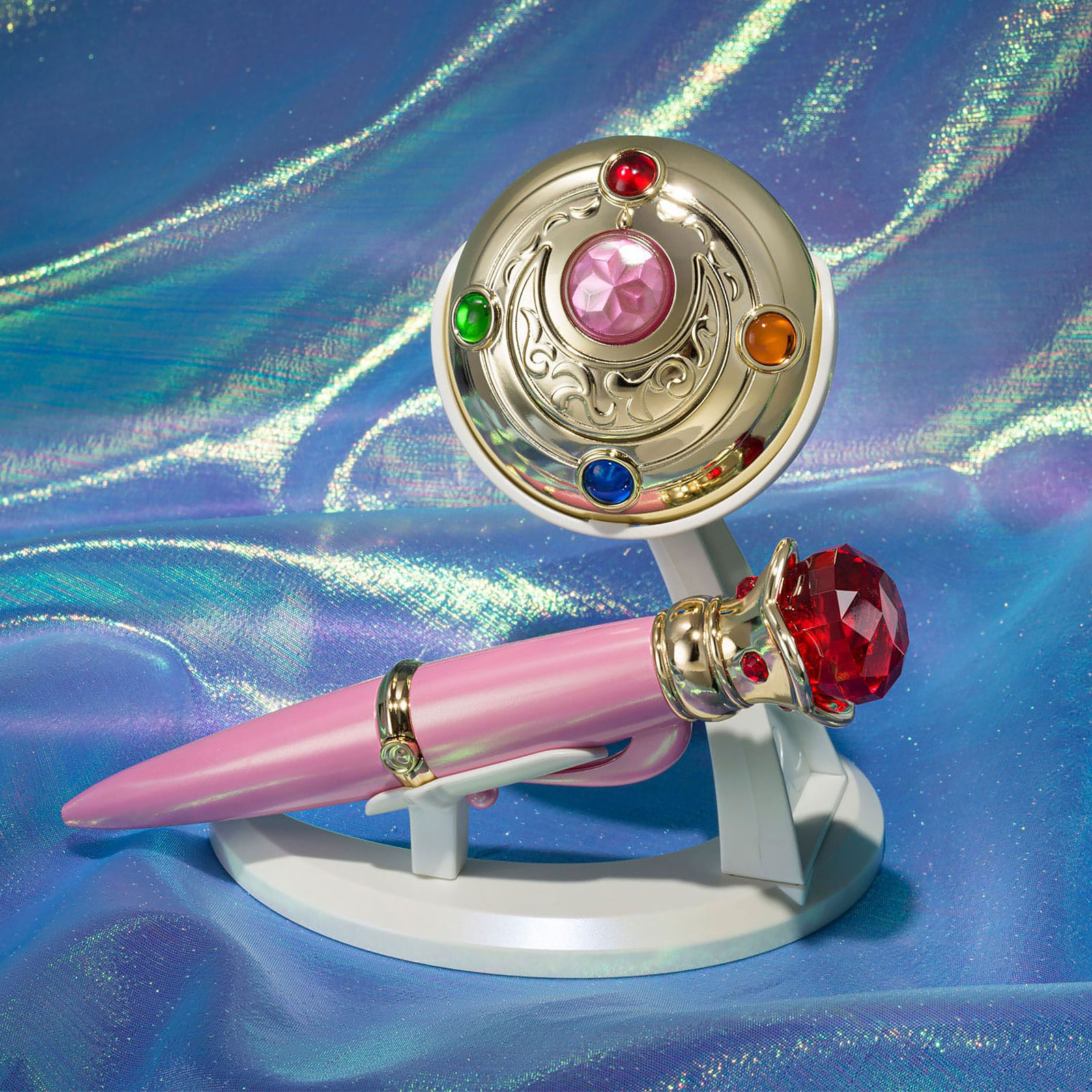 Sailor Moon - Verwandlungsbrosche & Verwandlungsfüller mit Licht- und Soundeffekten