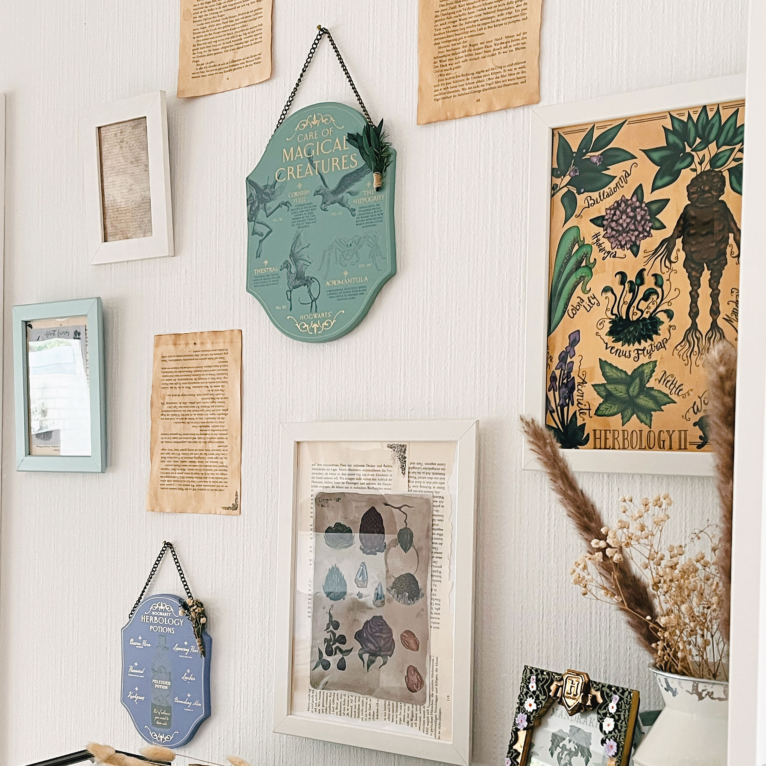Harry Potter - Kräuterkunde und Zaubertränke Wandbild Holz