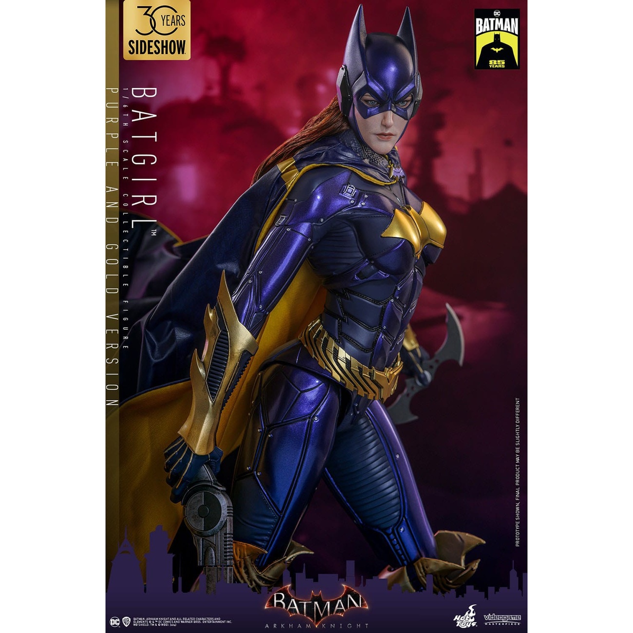 Batman Arkham Knight Videogame Masterpiece action figure 1/6 Batgirl (Purple and Gold Version) Exclusive 30 cm