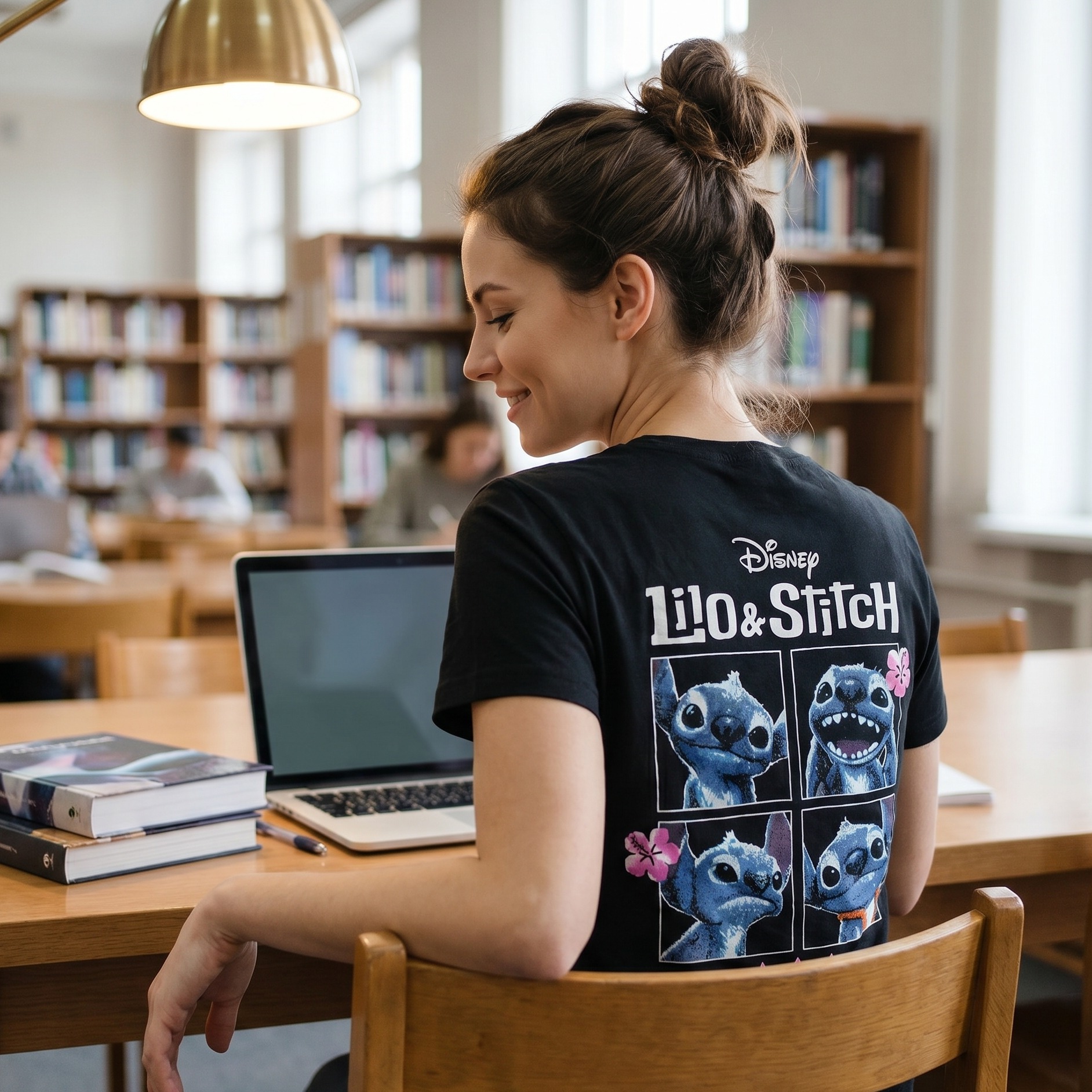 Stitch T-Shirt Women Black - Lilo & Stitch