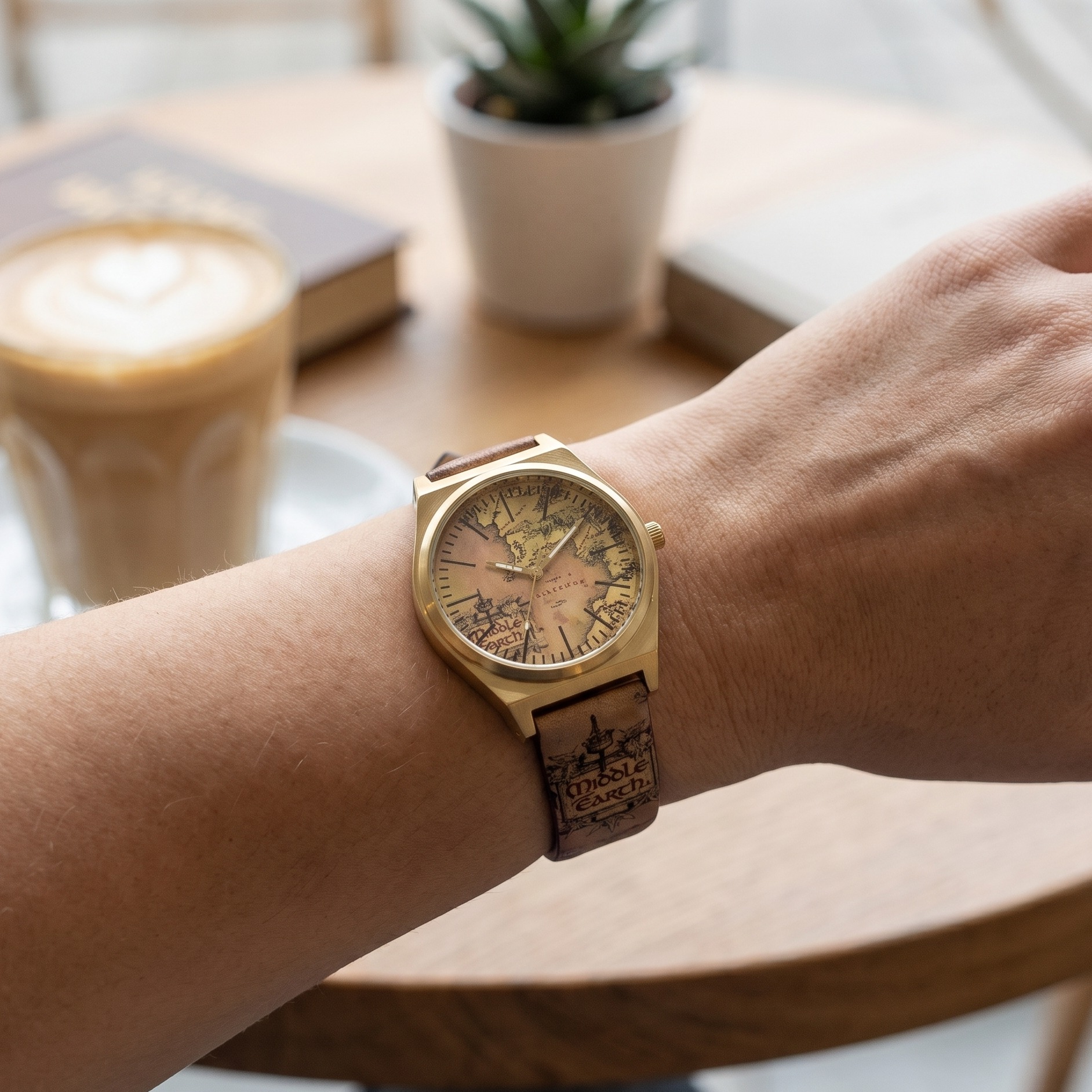 El Señor de los Anillos - Reloj de Pulsera Mapa de la Tierra Media