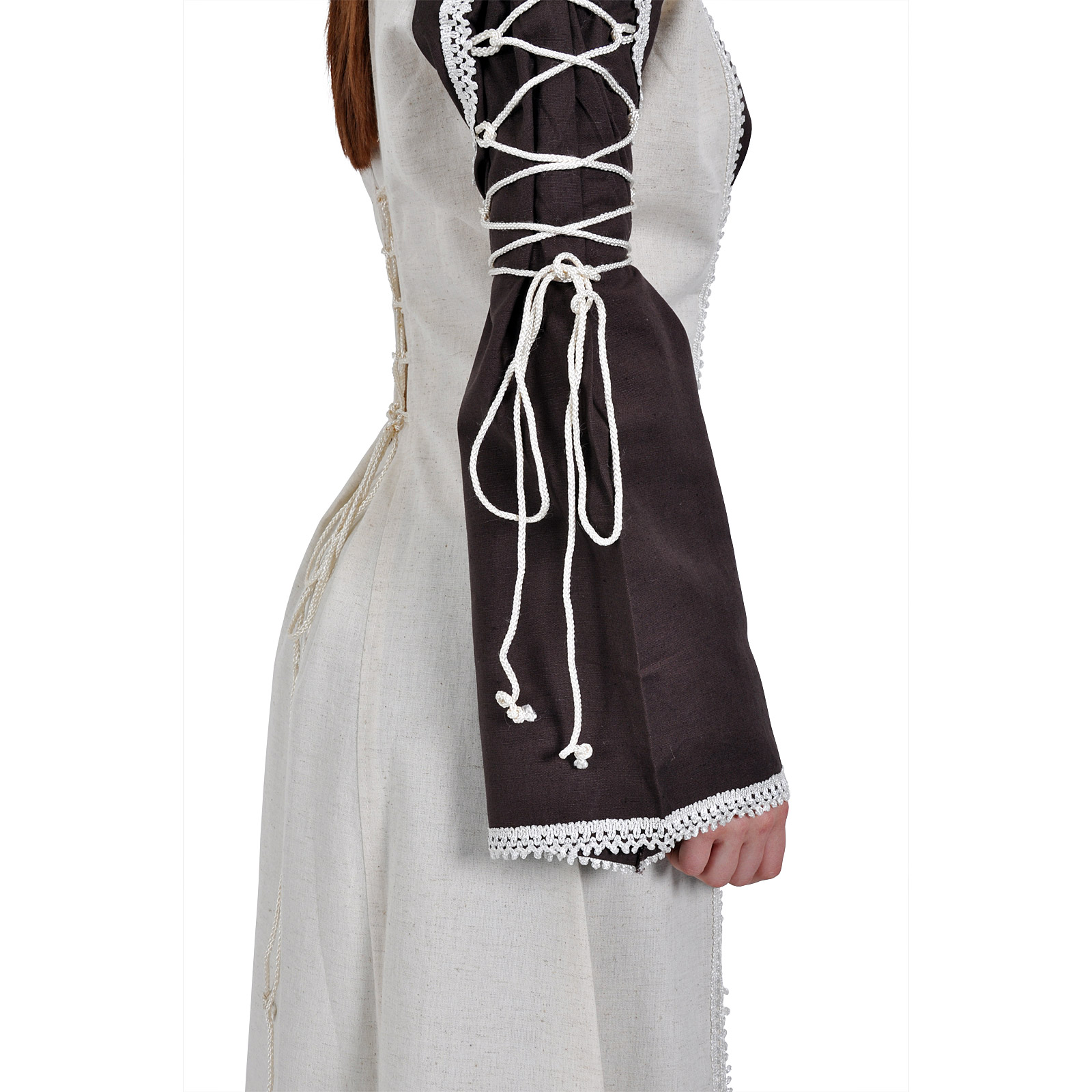 Mittelalter Kleid Magdalena braun-natur