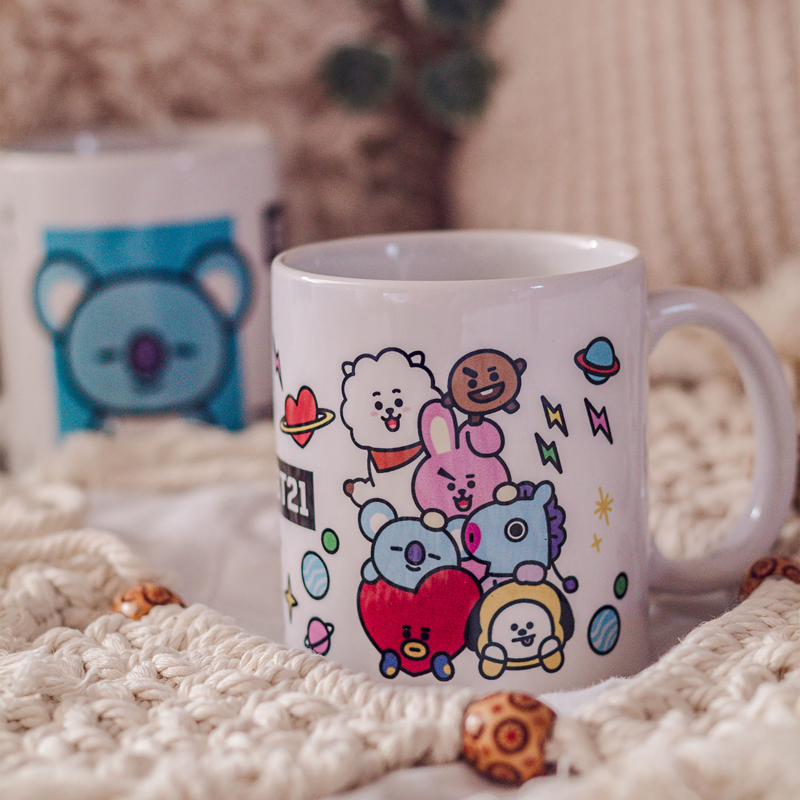 Taza de personajes BT21 - Line Friends