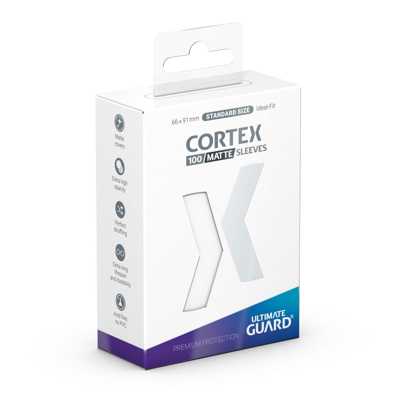Ultimate Guard Cortex Sleeves Matowe Standard Size (100) – Białe